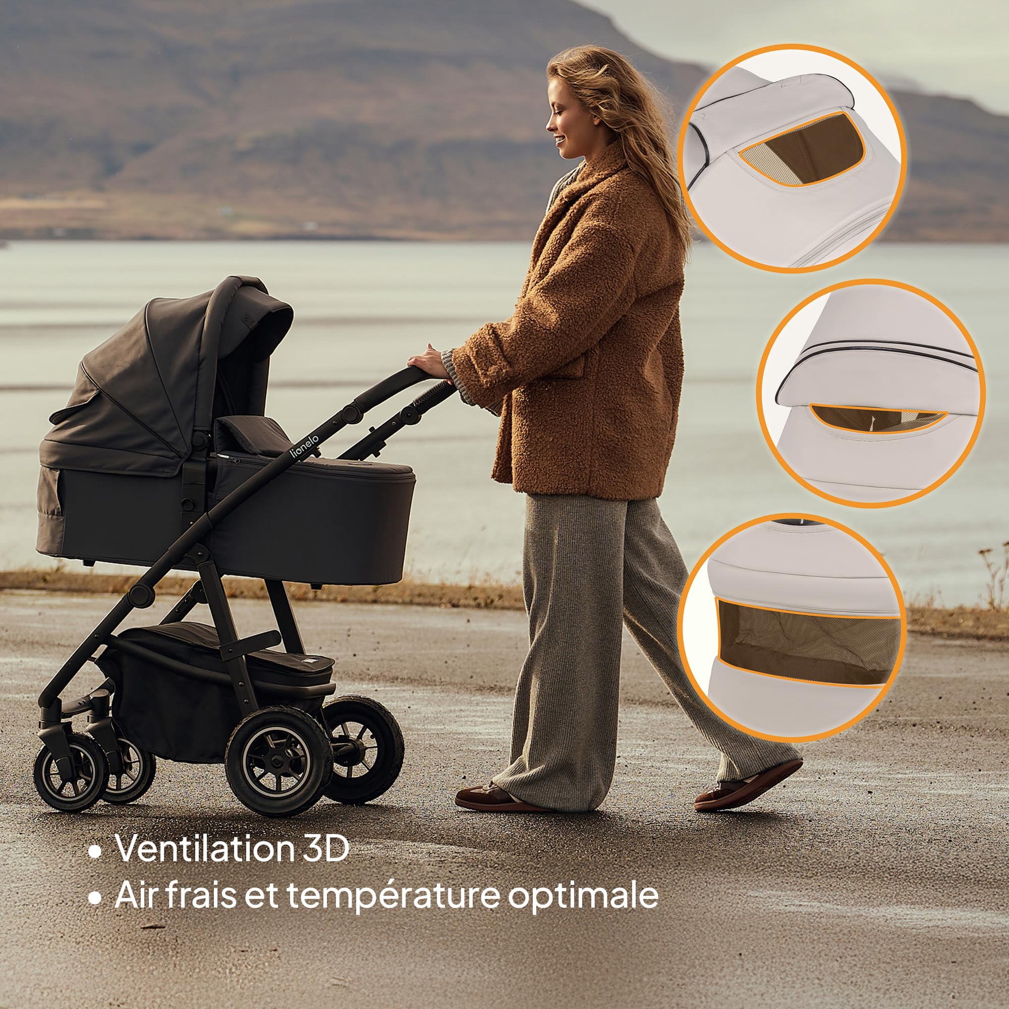 lionelo-amber-plus-poussette-2-en-1-beige-22-kg-nacelle-xxl image 6