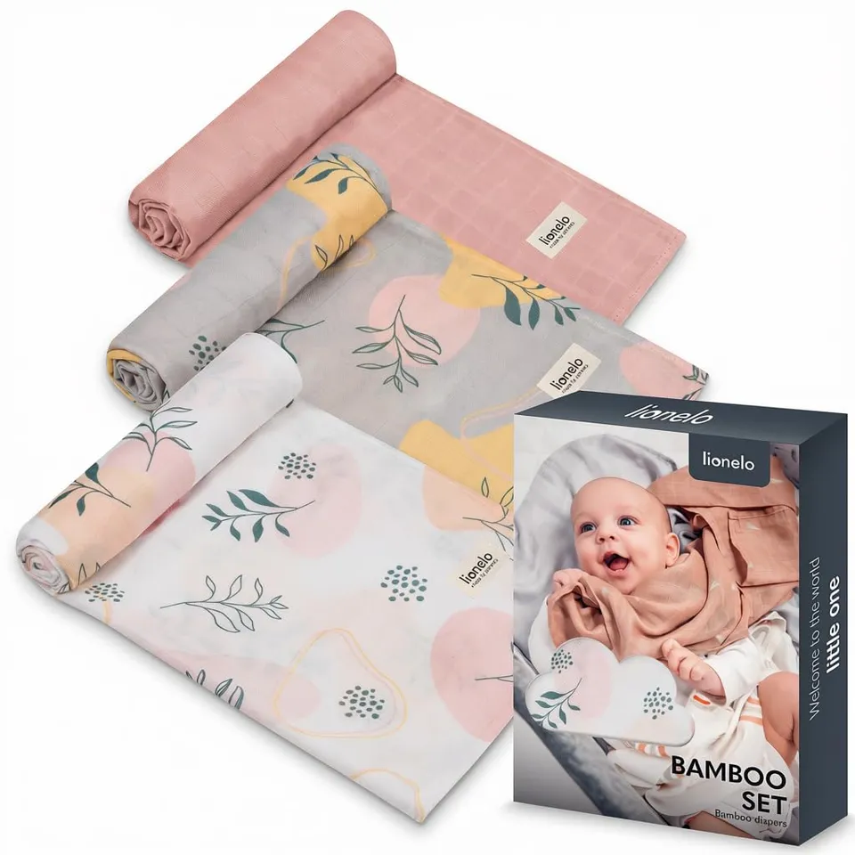 lionelo-bamboo-set-3-langes-b-b-70x70-cm-leaf-bambou image 1