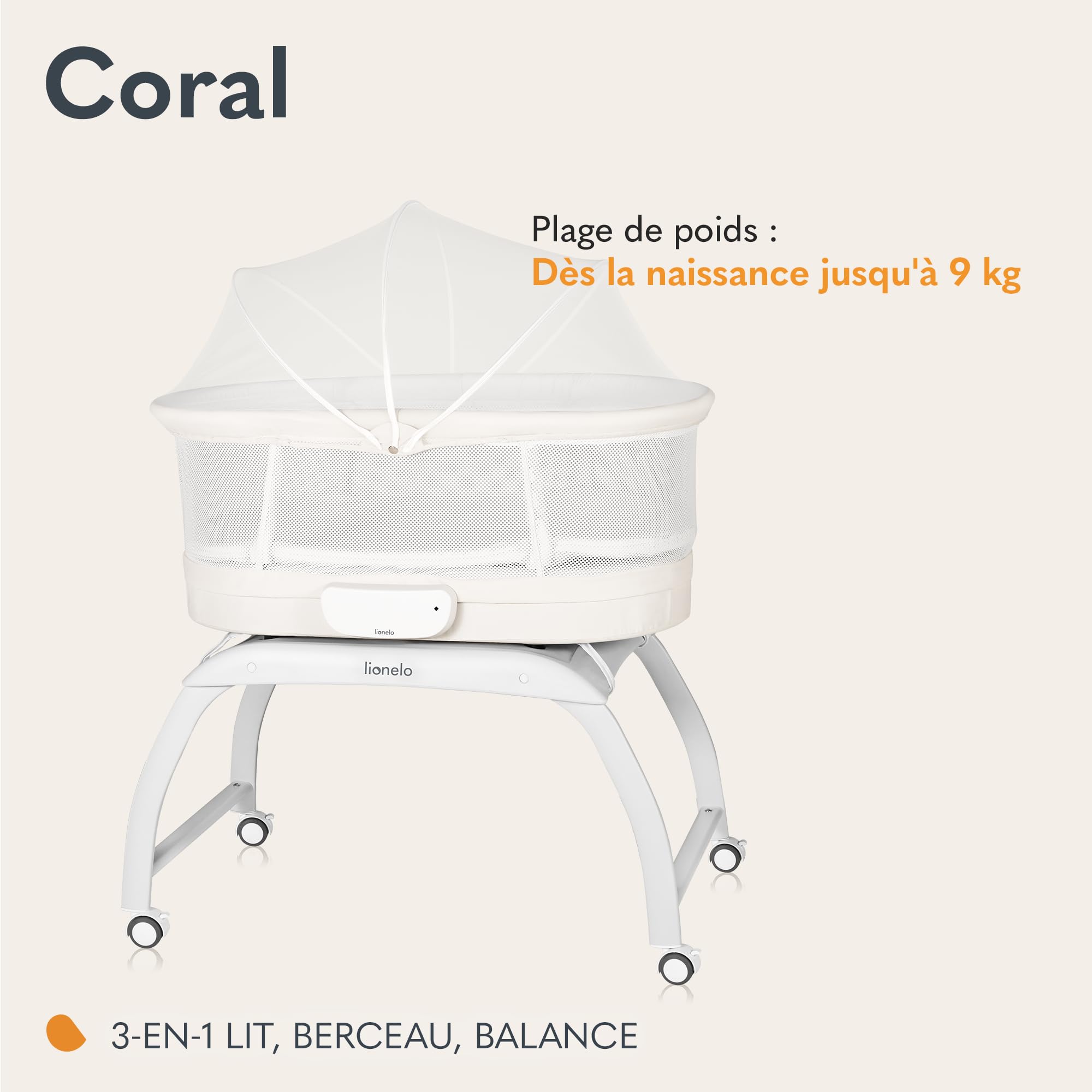 lionelo-coral-lit-b-b-3-en-1-cododo-berceau-9-kg image 2