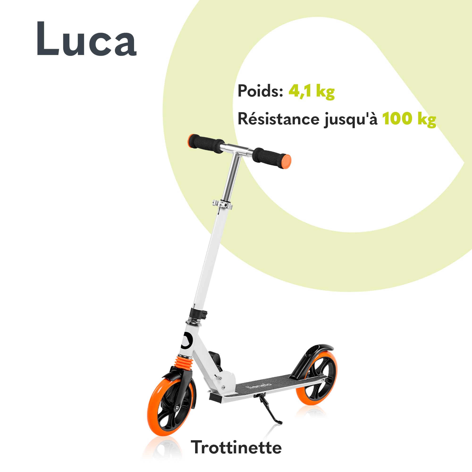 lionelo-luca-trottinette-enfant-blanc-orange-100-kg image 2