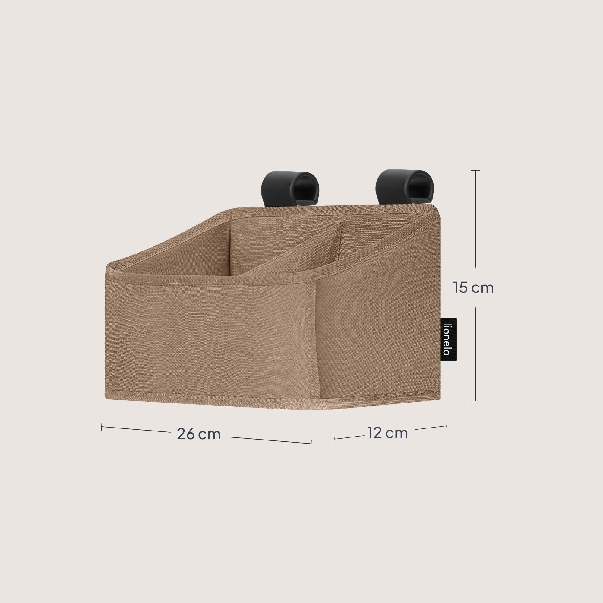 lionelo-sidepocket-organiseur-table-langer-beige-26x12x15-compact image 7