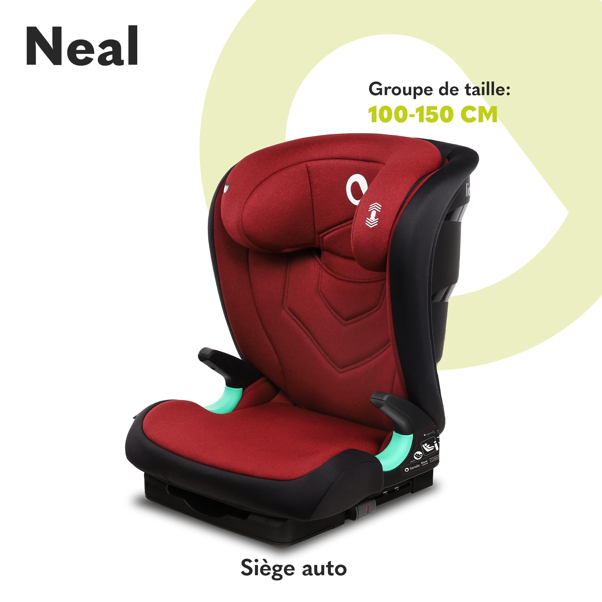 lionelo-neal-si-ge-auto-isofix-i-size-rouge-15-36-kg image 2