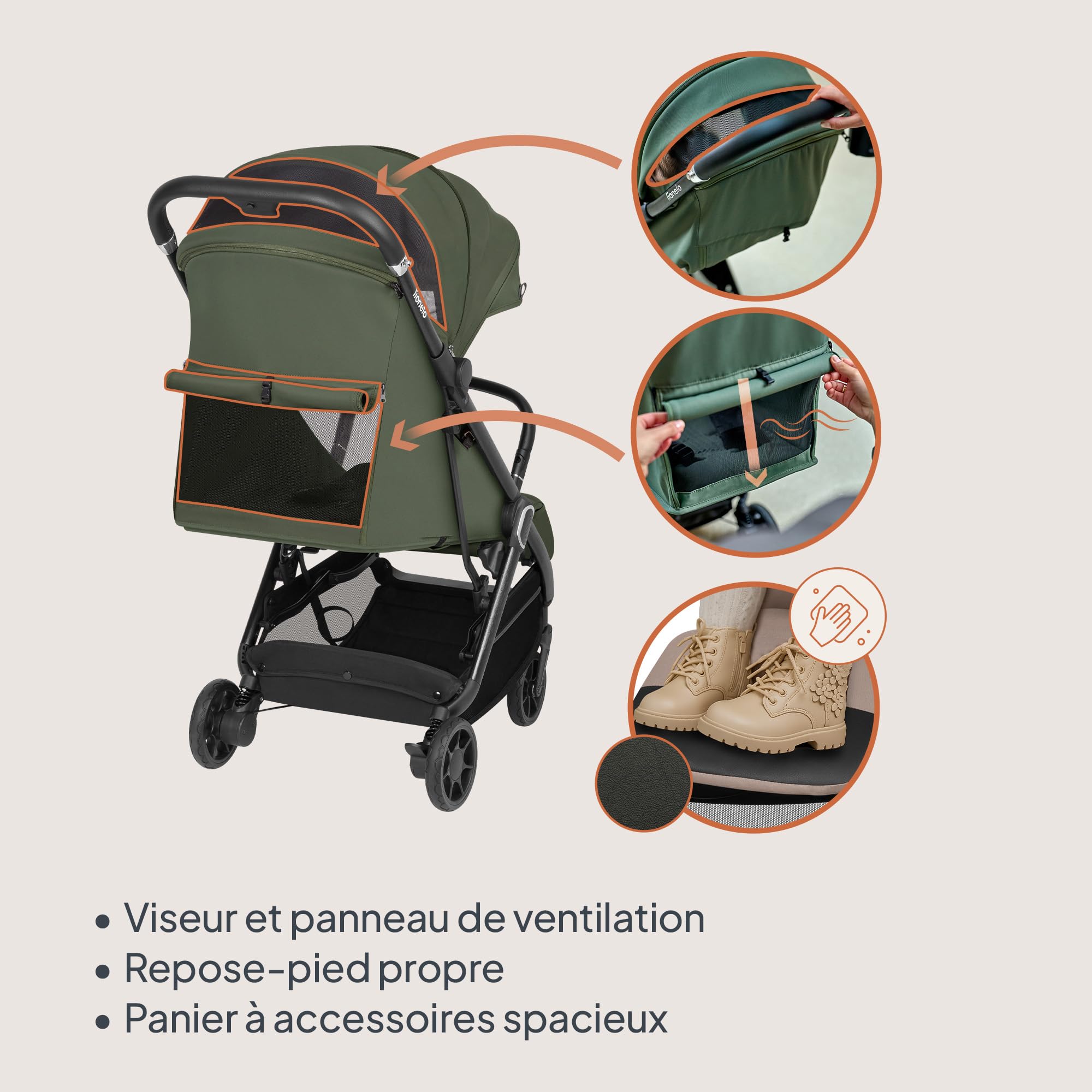lionelo-bess-poussette-canne-verte-22-kg-pliage-une-main image 7