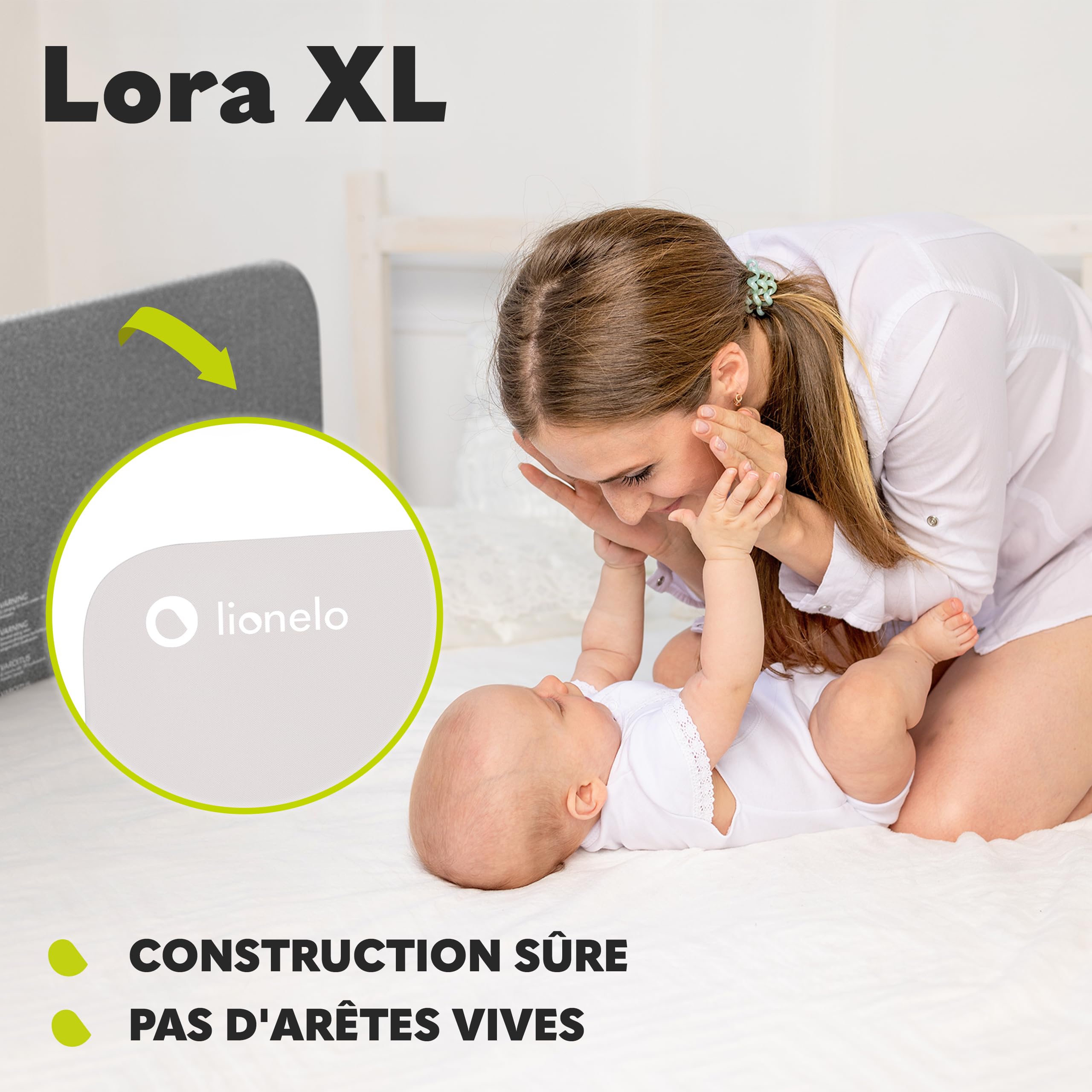lionelo-lora-xl-barri-re-de-lit-beige-150-cm image 4