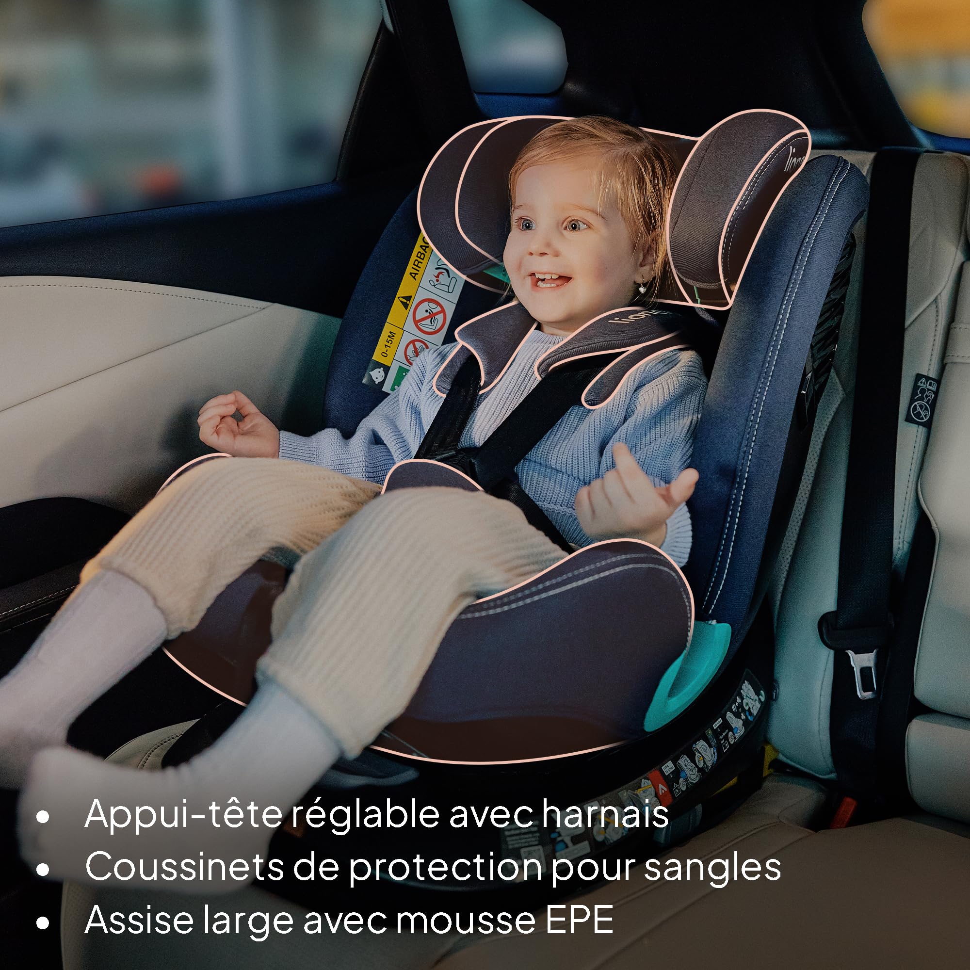 lionelo-bastiaan-one-i-size-si-ge-auto-black-carbon-360 image 8