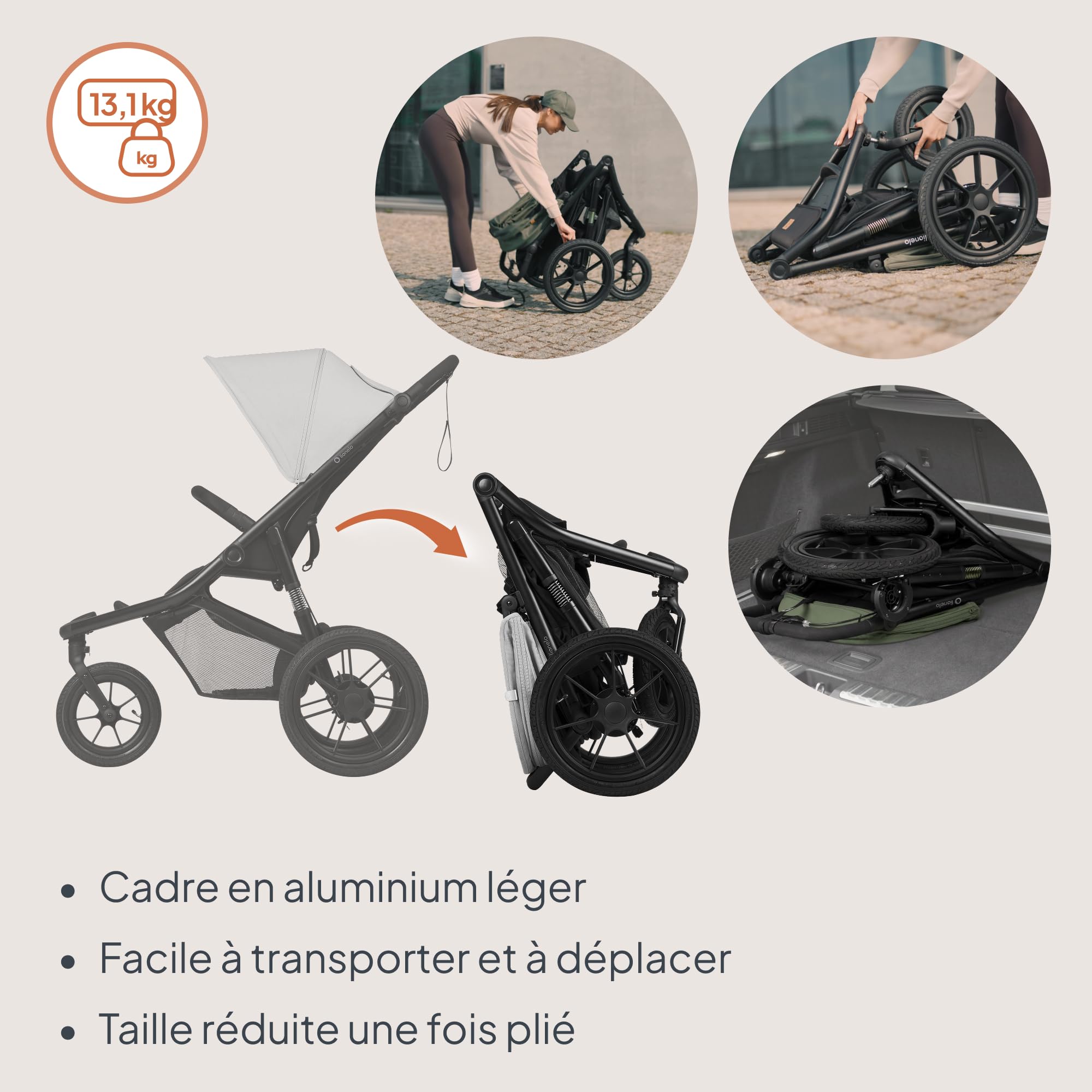 lionelo-azura-poussette-jogging-3-roues-22-kg-grey image 4