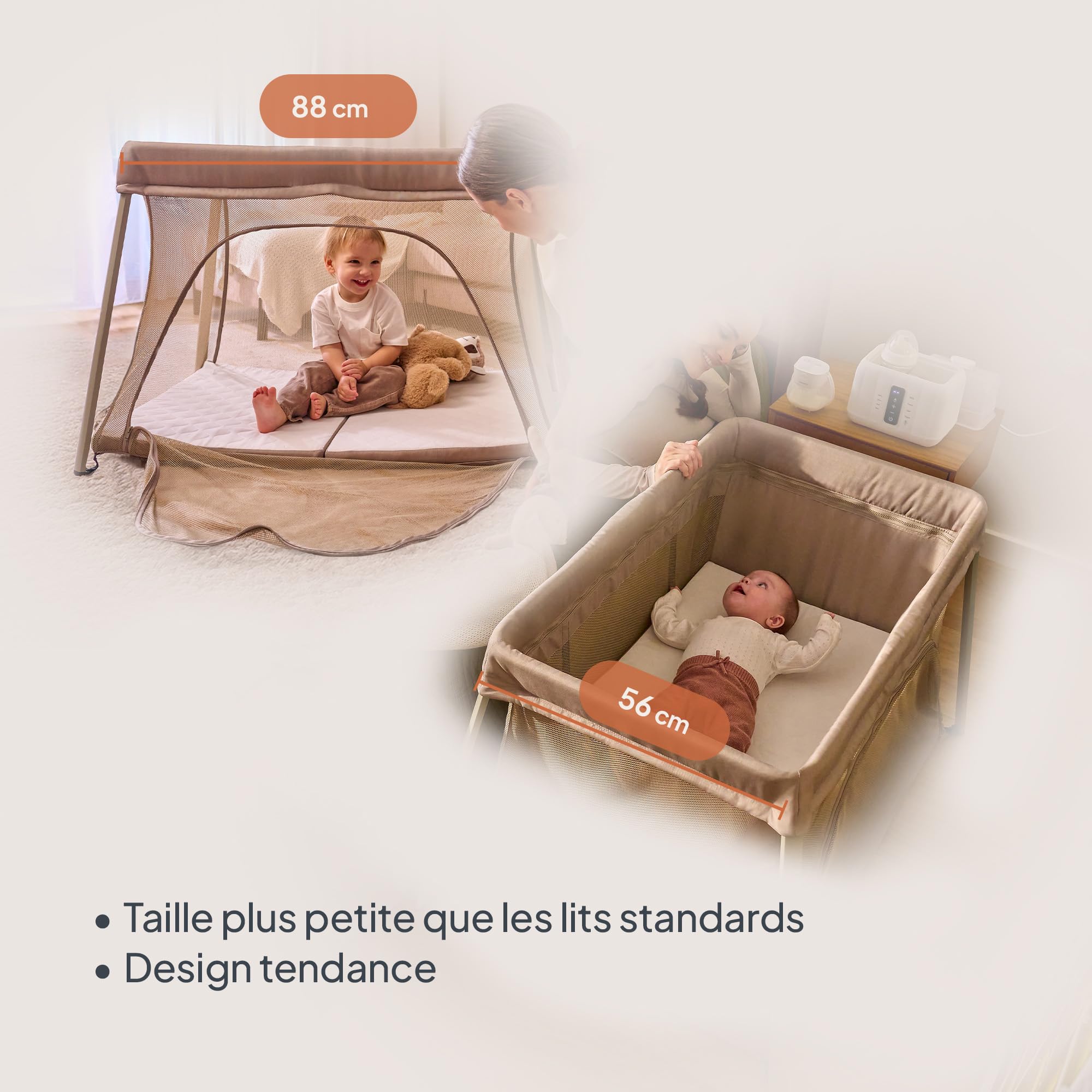 lionelo-alice-lit-voyage-pliable-beige-3en1-matelas-inclus image 6