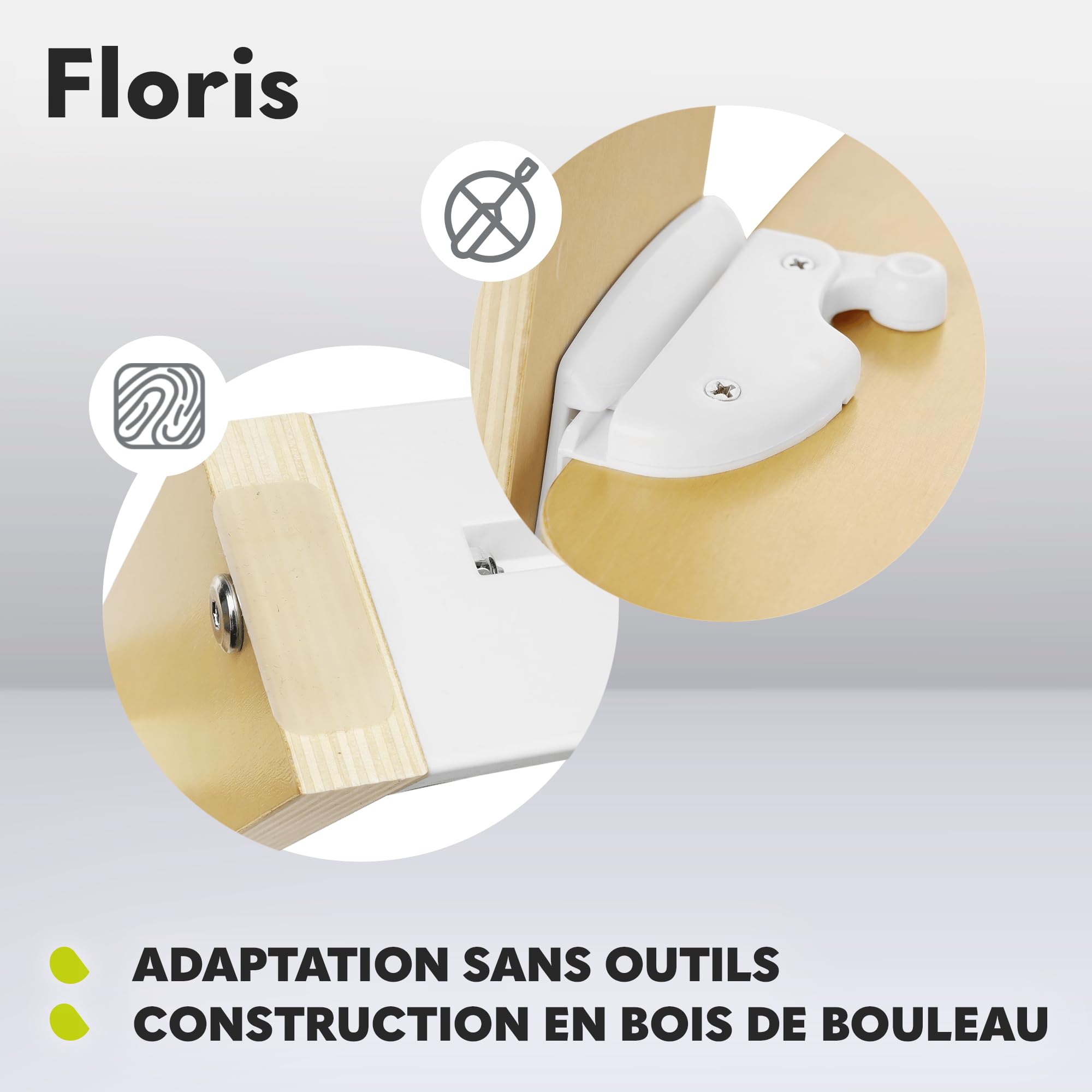 lionelo-floris-chaise-haute-b-b-volutive-blanc-6-mois-12-ans image 5