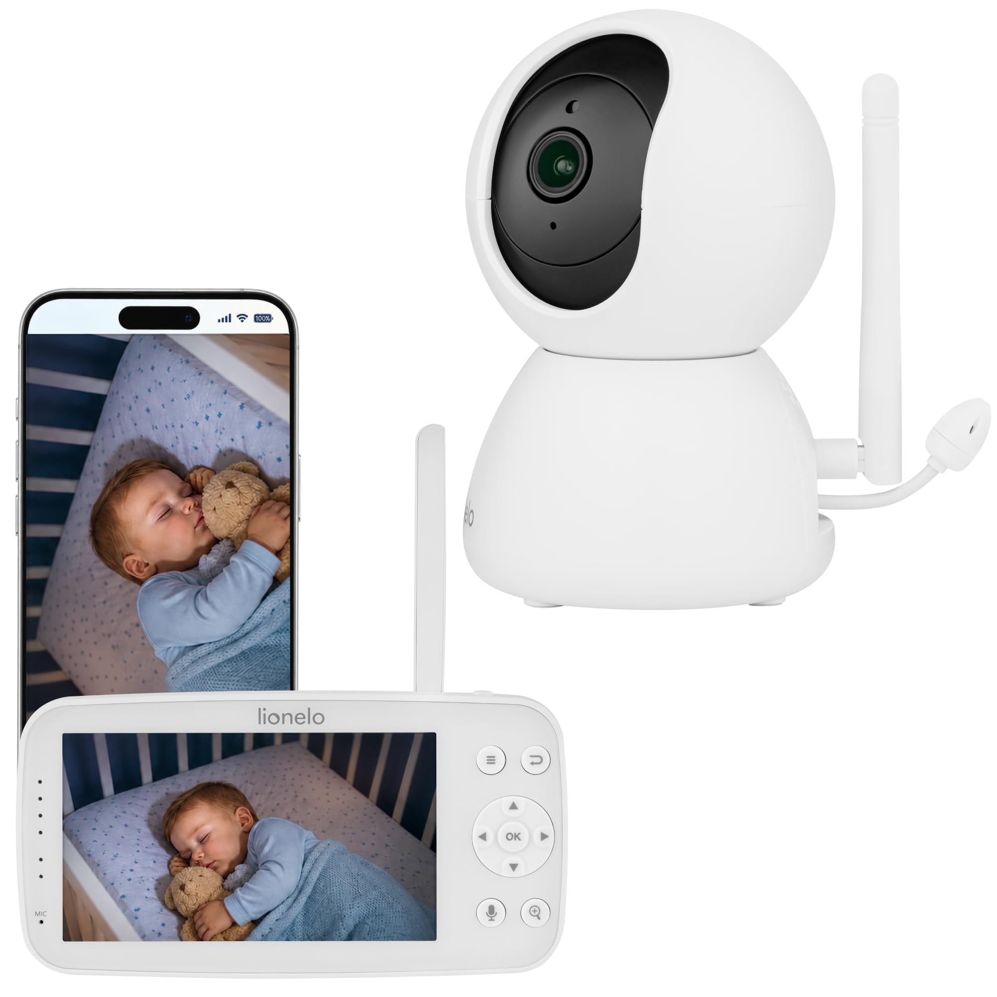 lionelo-babyline-8-4-babyphone-cam-ra-full-hd-cran-5 image 3