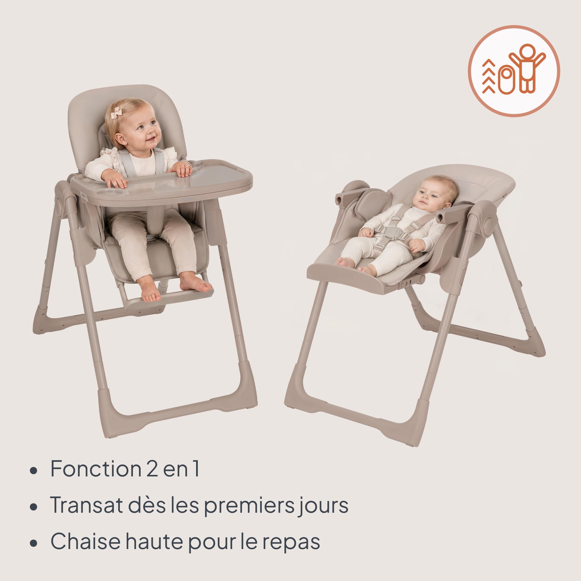 lionelo-linn-plus-chaise-haute-b-b-2-en-1-transat-15-kg image 2