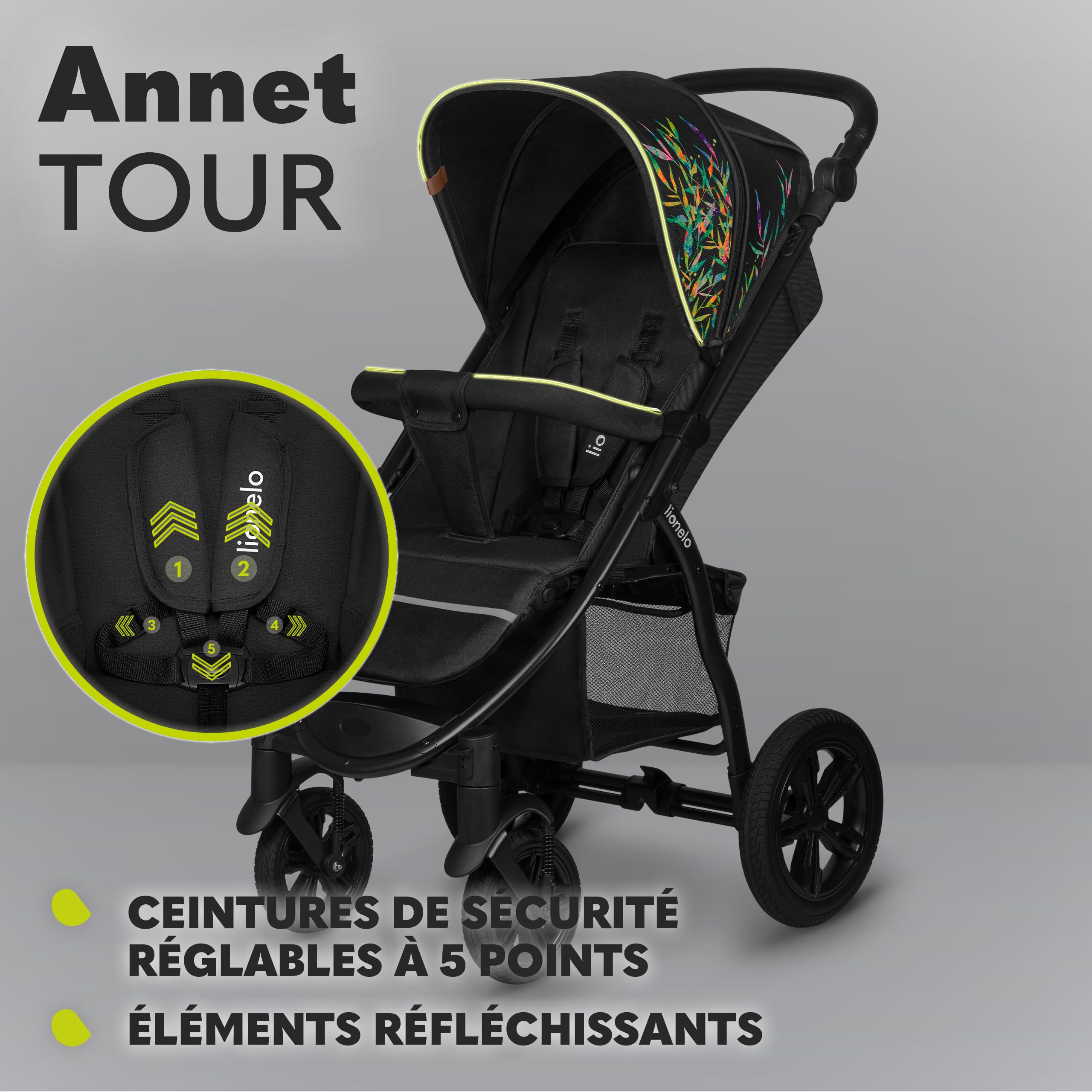 lionelo-annet-tour-poussette-canne-dreamin-position-allong-e-22-kg image 6