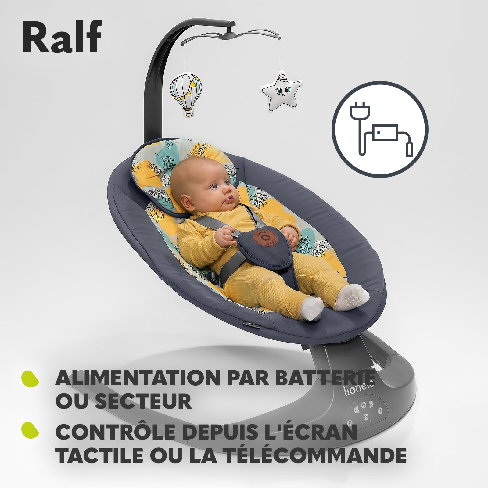 lionelo-ralf-transat-balancelle-b-b-grey-graphite-2en1 image 7