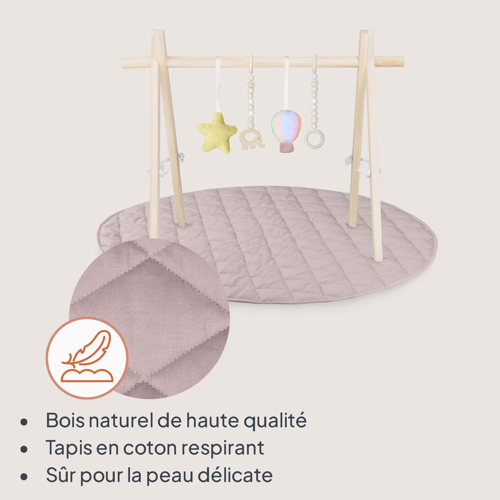 lionelo-anis-tapis-d-veil-arche-jeu-coton-100-cm image 3