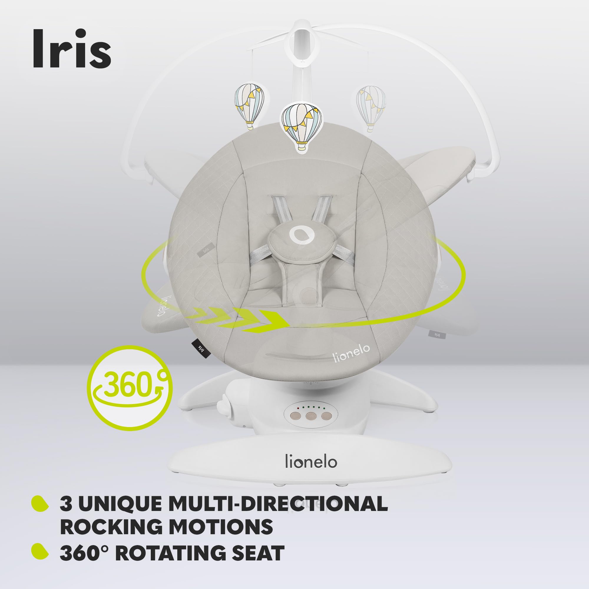 lionelo-iris-transat-balancelle-lectrique-beige-360-9-kg image 3