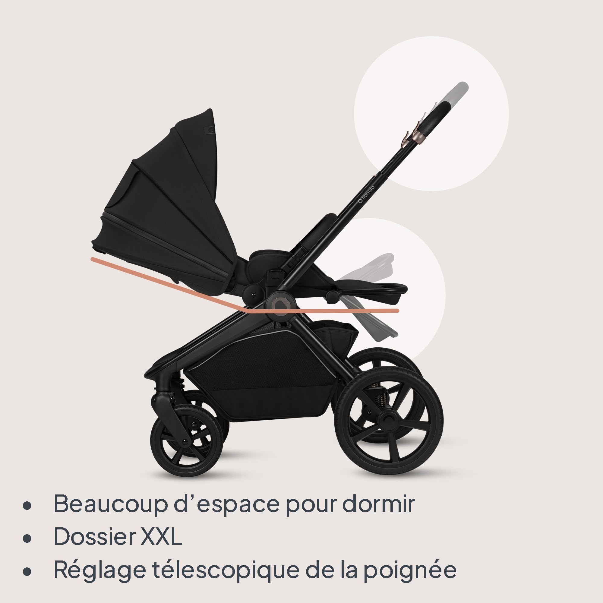 lionelo-freya-poussette-trio-3-en-1-black-nacelle-i-size image 8