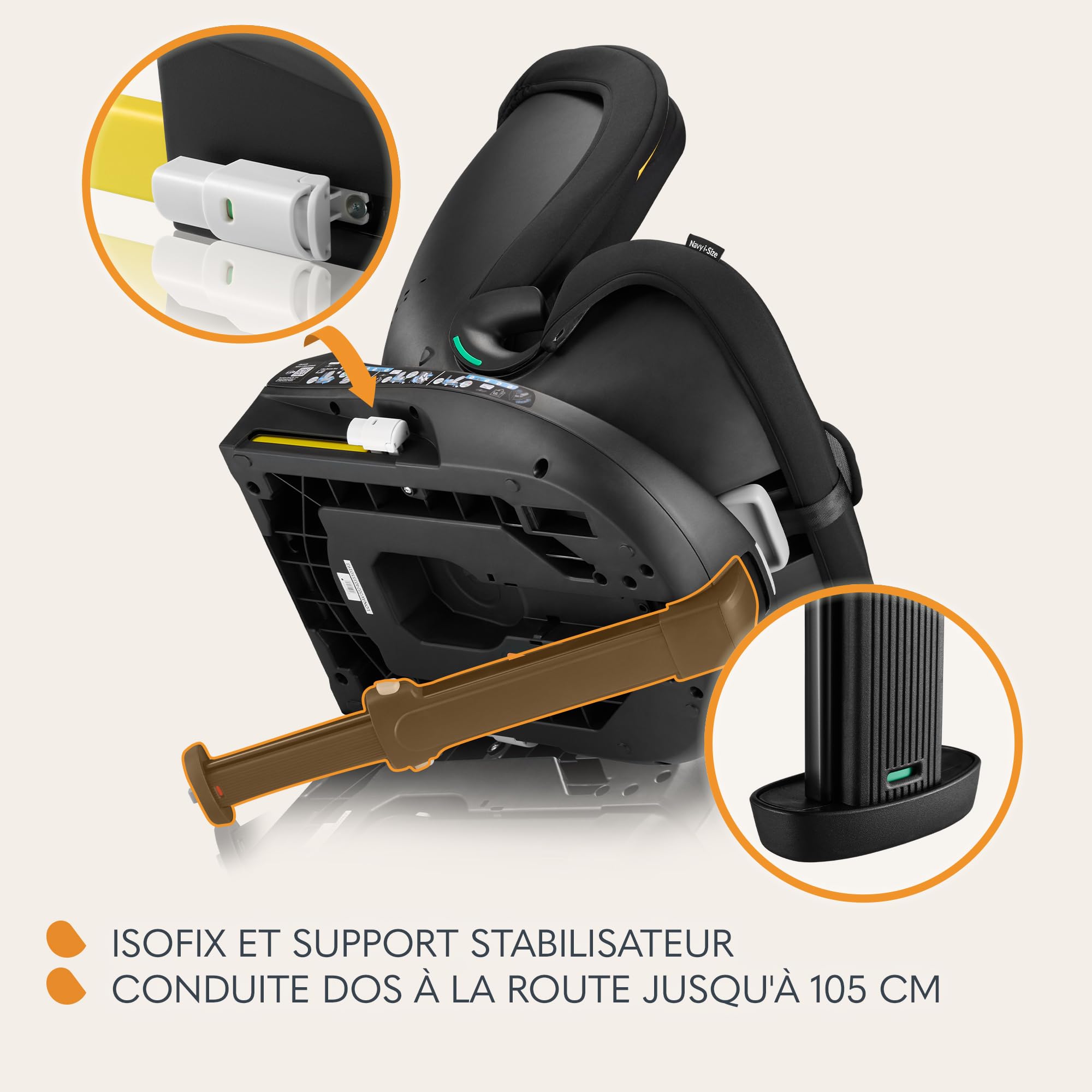 lionelo-navy-i-size-si-ge-auto-pivotant-onyx-40-150-cm image 7