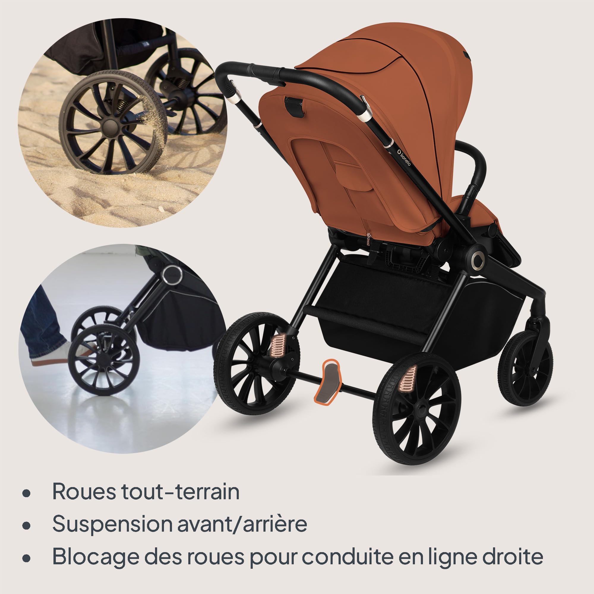 lionelo-mika-plus-poussette-marron-22-kg-upf50 image 5