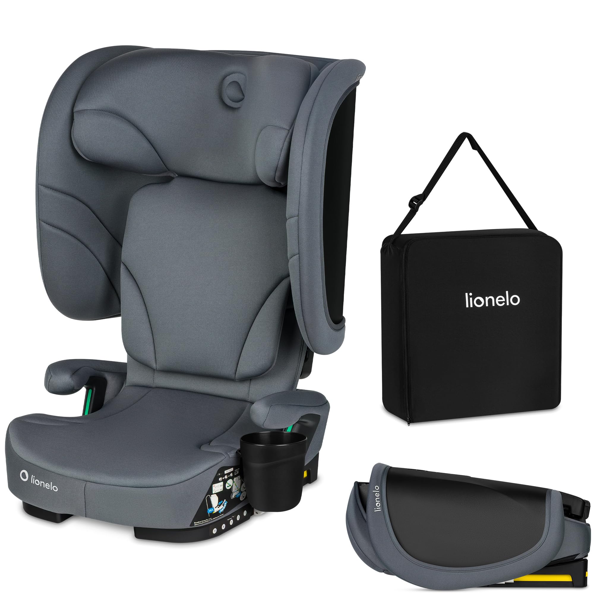 lionelo-orin-i-size-si-ge-auto-gris-pliable-100-150-cm image 1