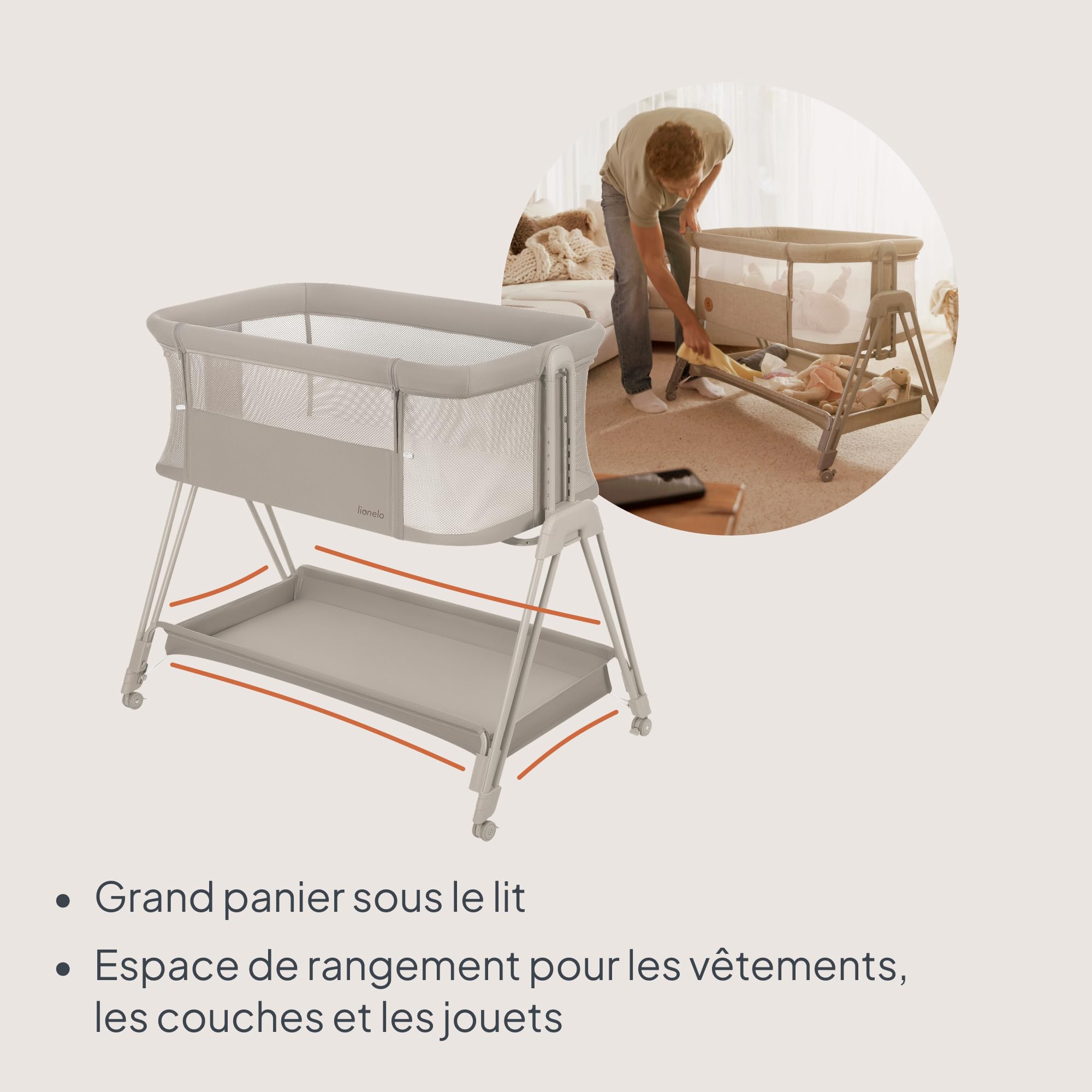 lionelo-luna-lit-cododo-b-b-beige-taupe-jusqu-9-kg image 3