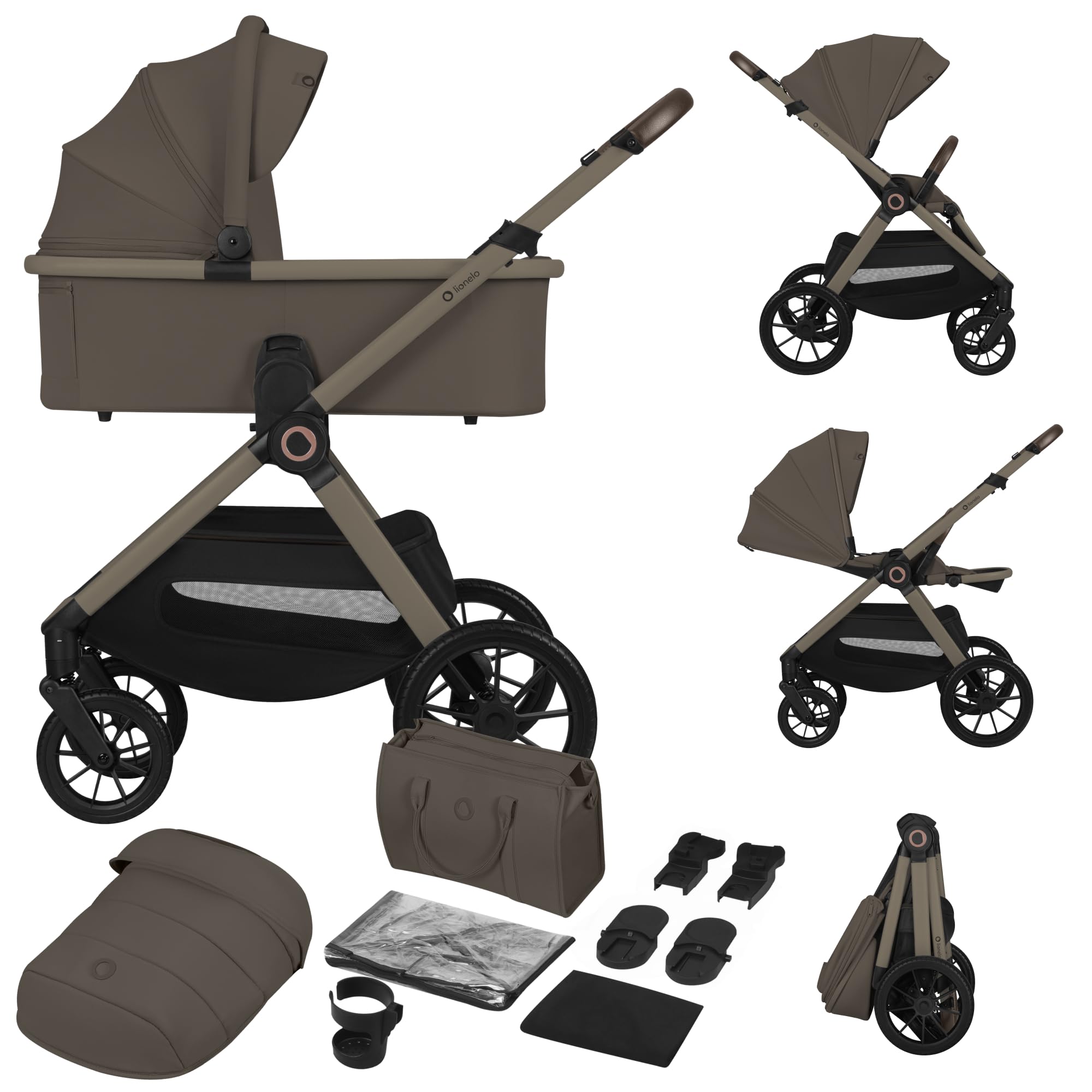 lionelo-layla-poussette-2-en-1-22-kg-nacelle-airydots-upf50 image 1