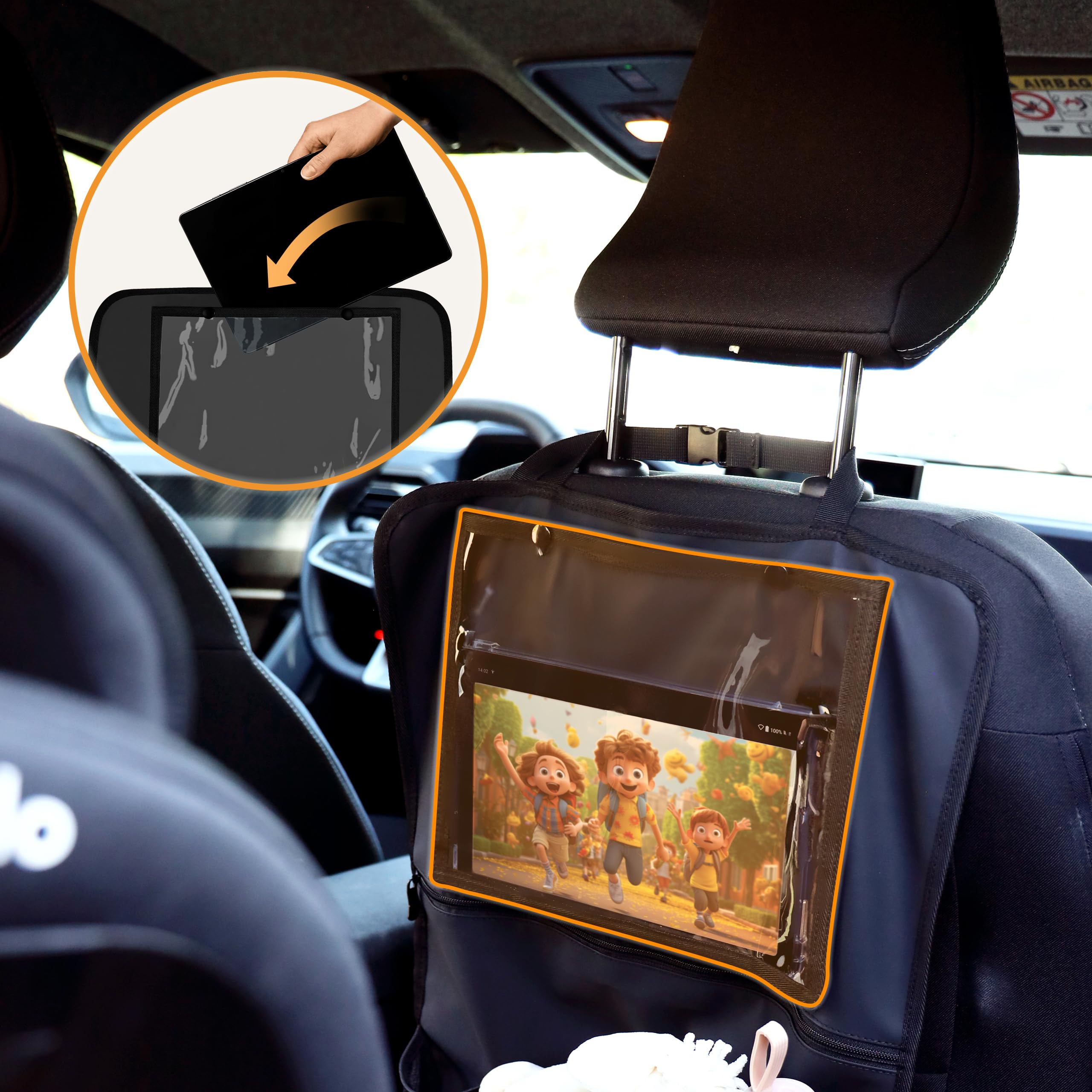 lionelo-seatorganizer-organiseur-voiture-noir-13-pouces image 3
