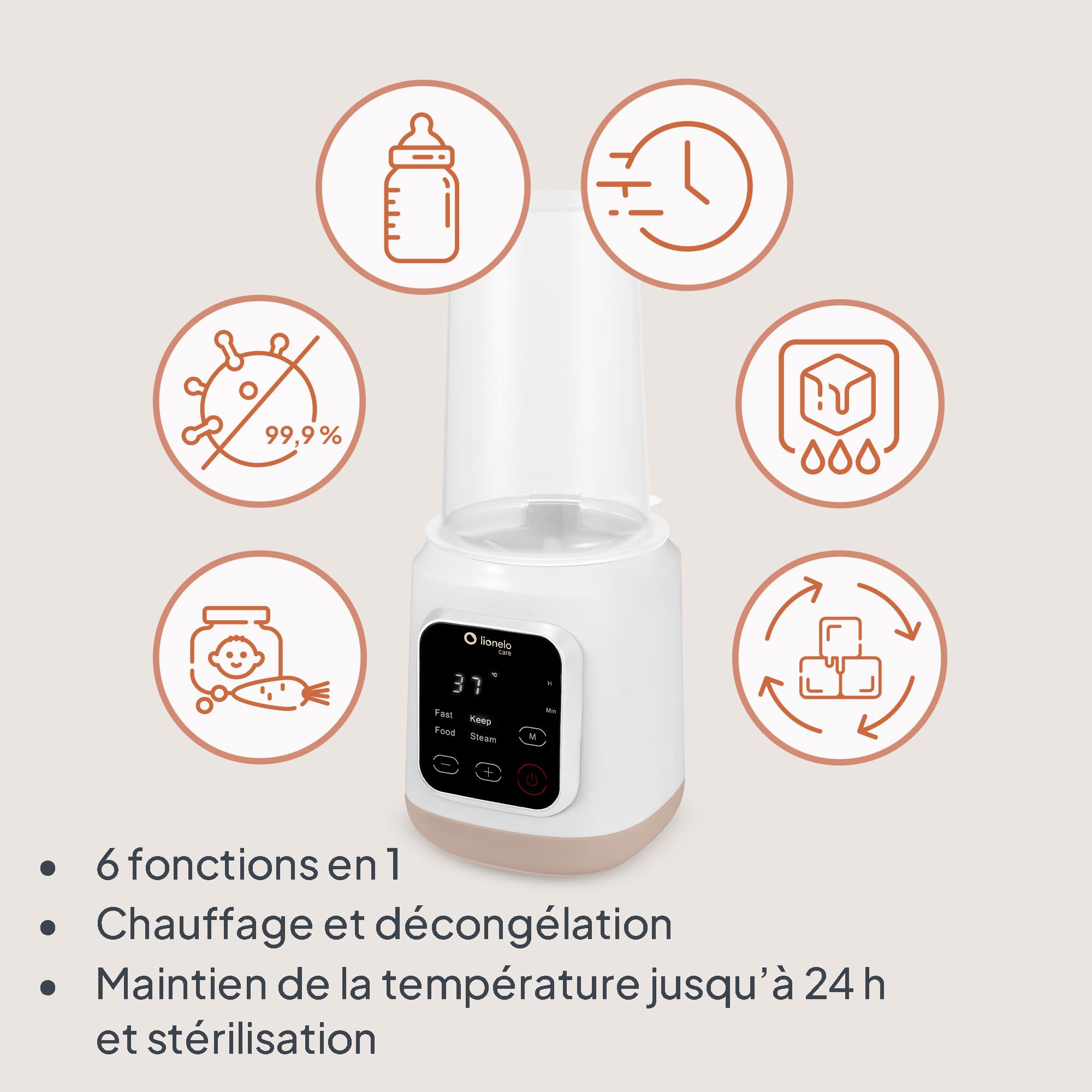 lionelo-thermup-3-0-chauffe-biberon-6-en-1-400-w image 3