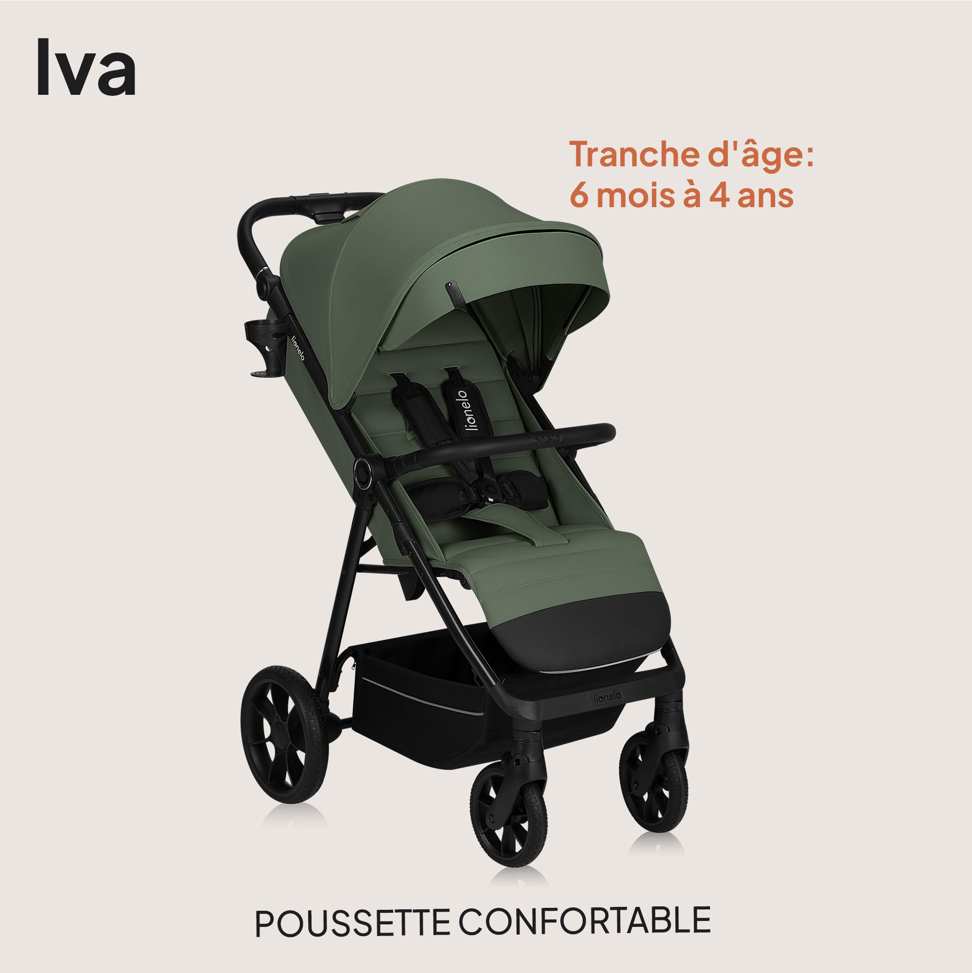 lionelo-iva-poussette-canne-l-g-re-22-kg-green image 2