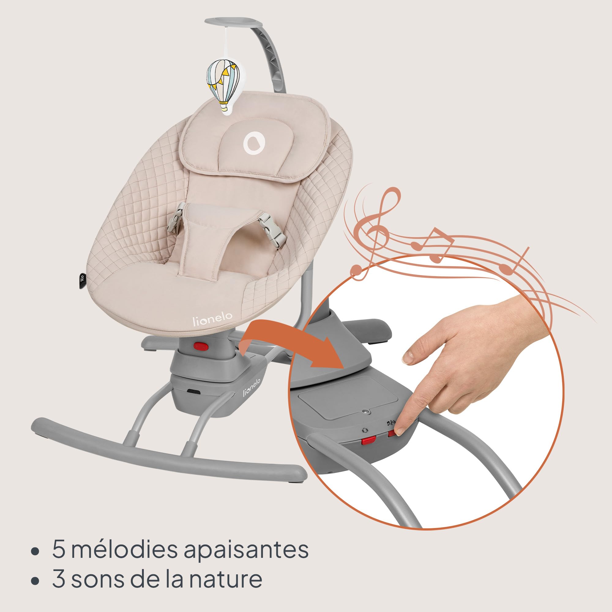 lionelo-rio-transat-balancelle-b-b-3-vitesses-usb image 5