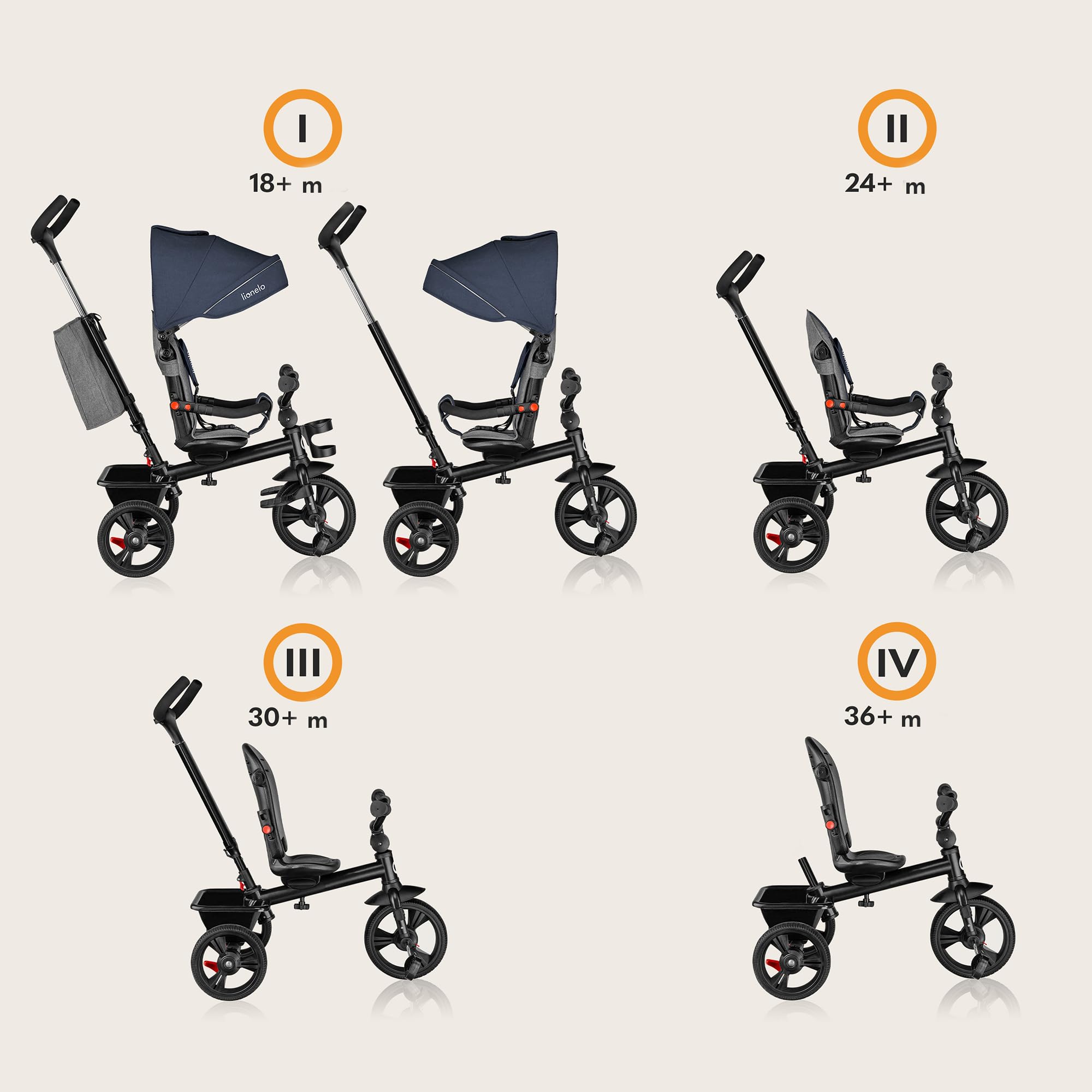 lionelo-haari-tricycle-volutif-bleu-fonc-25-kg image 3