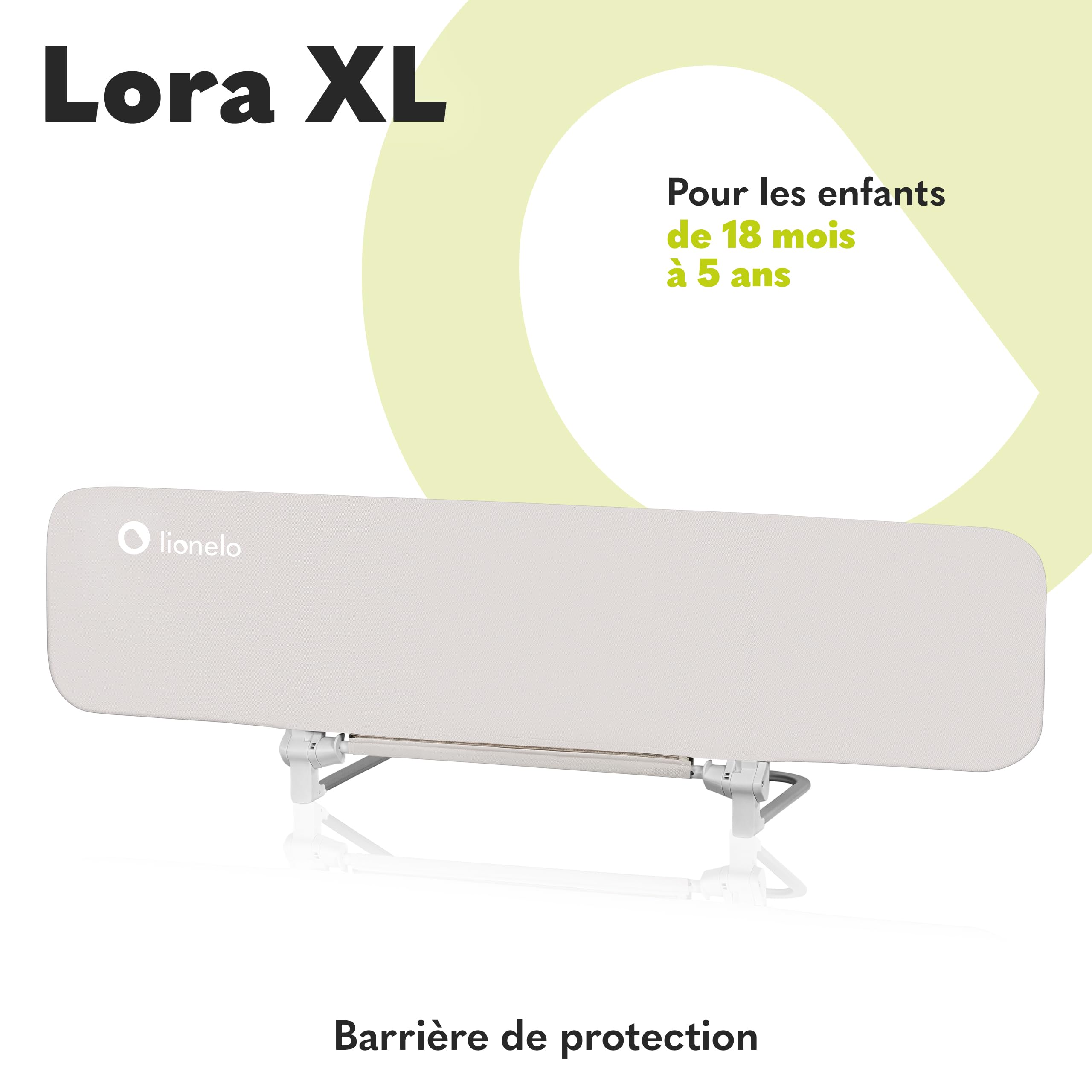 lionelo-lora-xl-barri-re-de-lit-beige-150-cm image 2