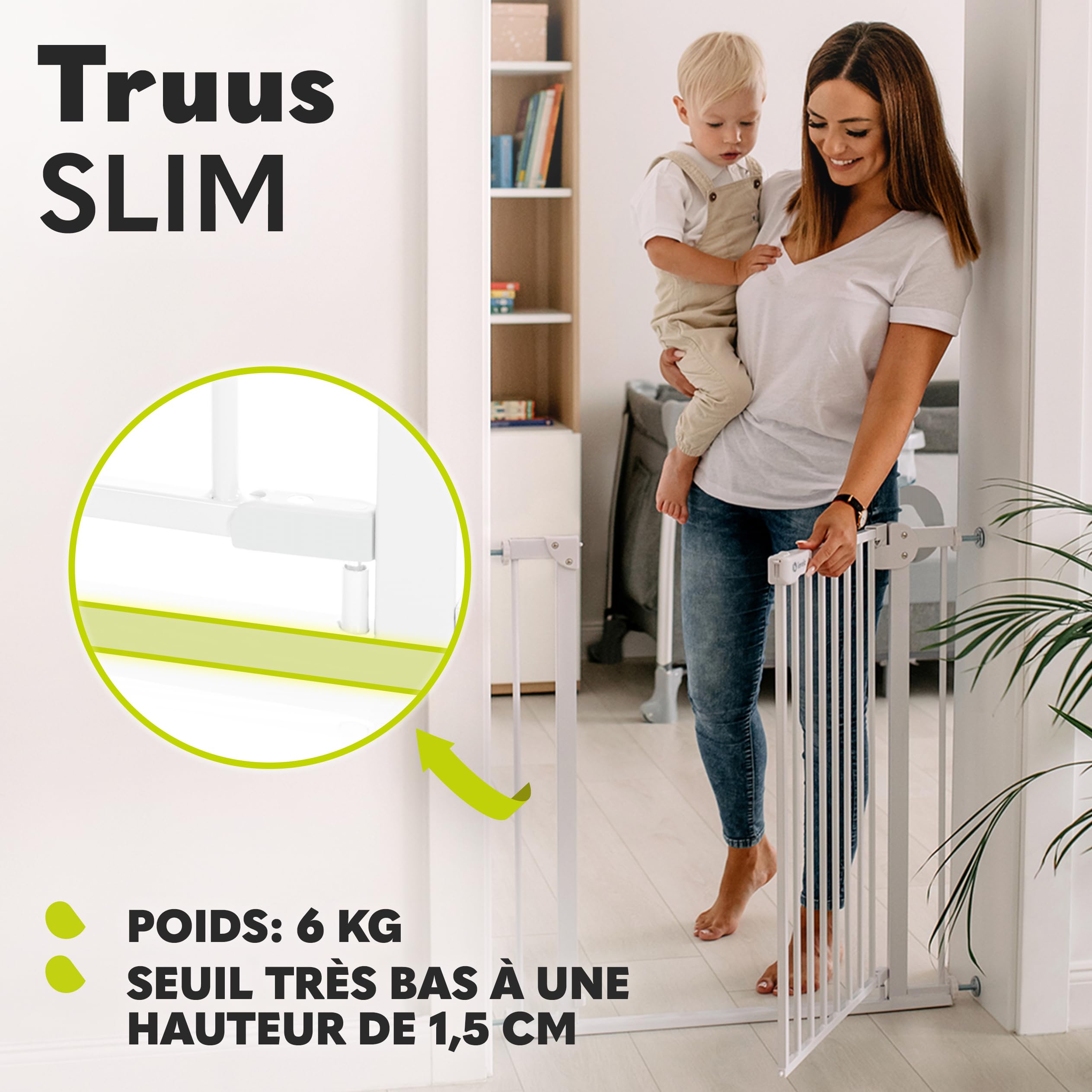 lionelo-truus-slim-barri-re-enfant-blanche-75-105-cm-sans-per-age image 4