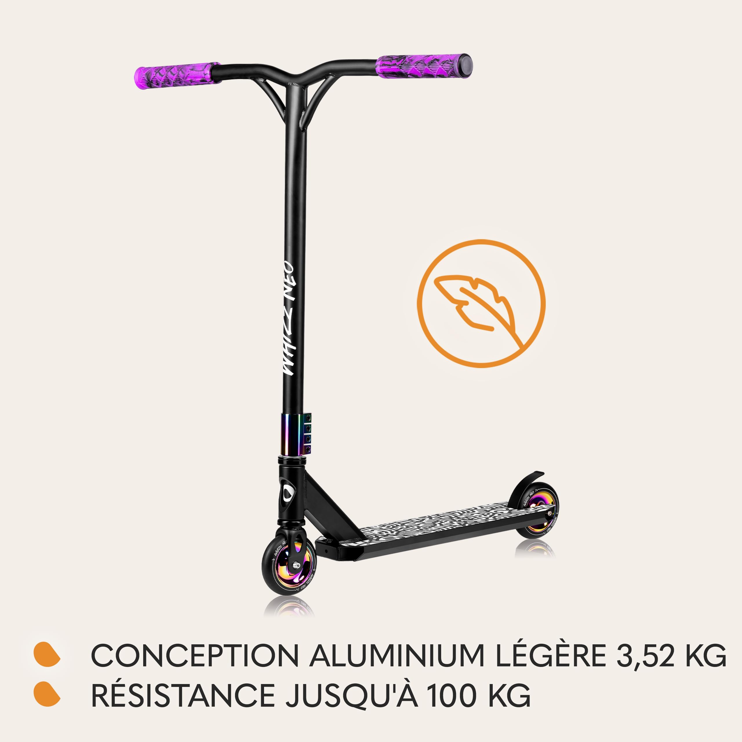 lionelo-whizz-neo-trottinette-freestyle-bleu-110-mm-abec-9 image 7