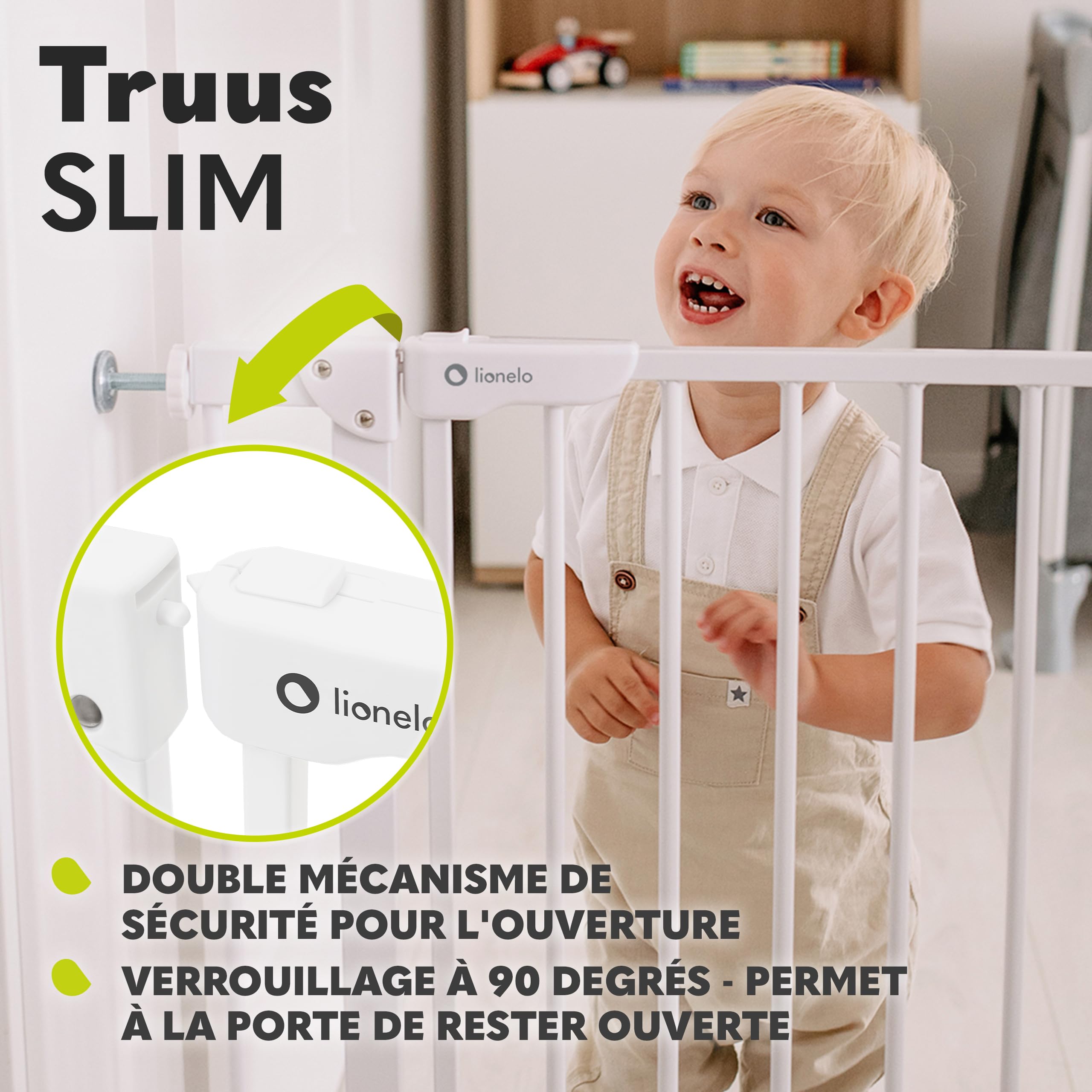 lionelo-truus-slim-barri-re-enfant-blanche-75-105-cm-sans-per-age image 6
