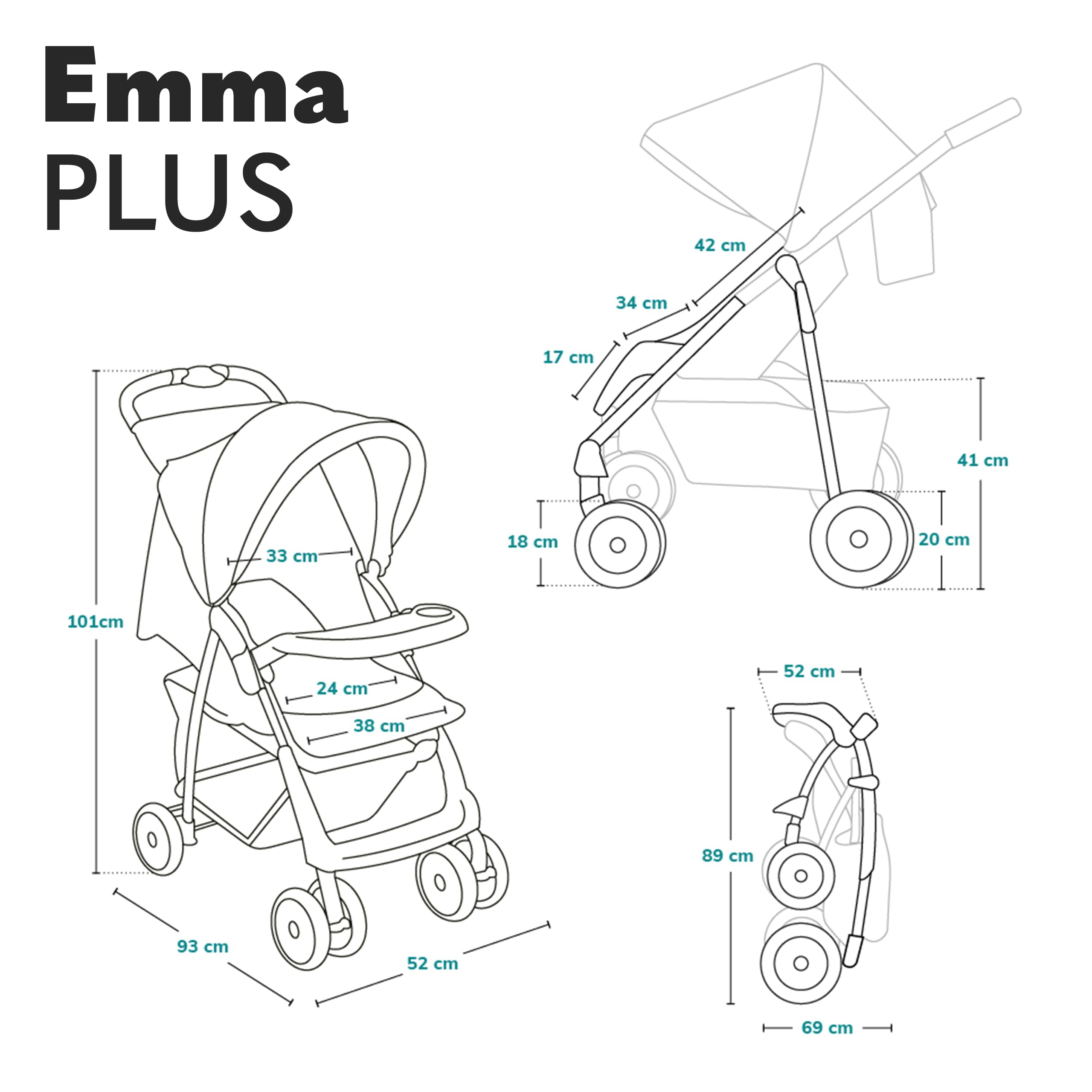 lionelo-emma-plus-poussette-b-b-15-kg-pliable-avec-sac image 8