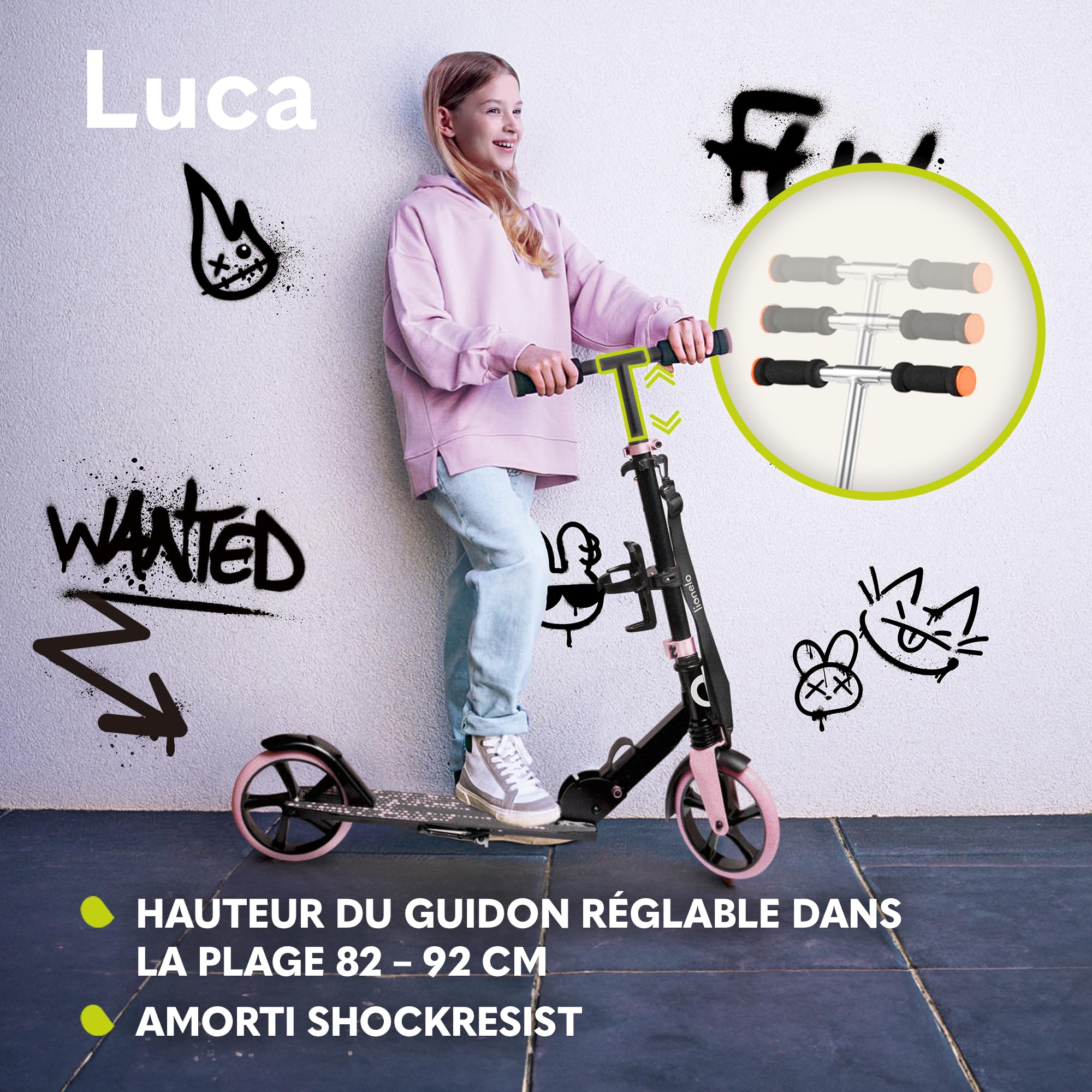 lionelo-luca-trottinette-enfant-blanc-orange-100-kg image 4