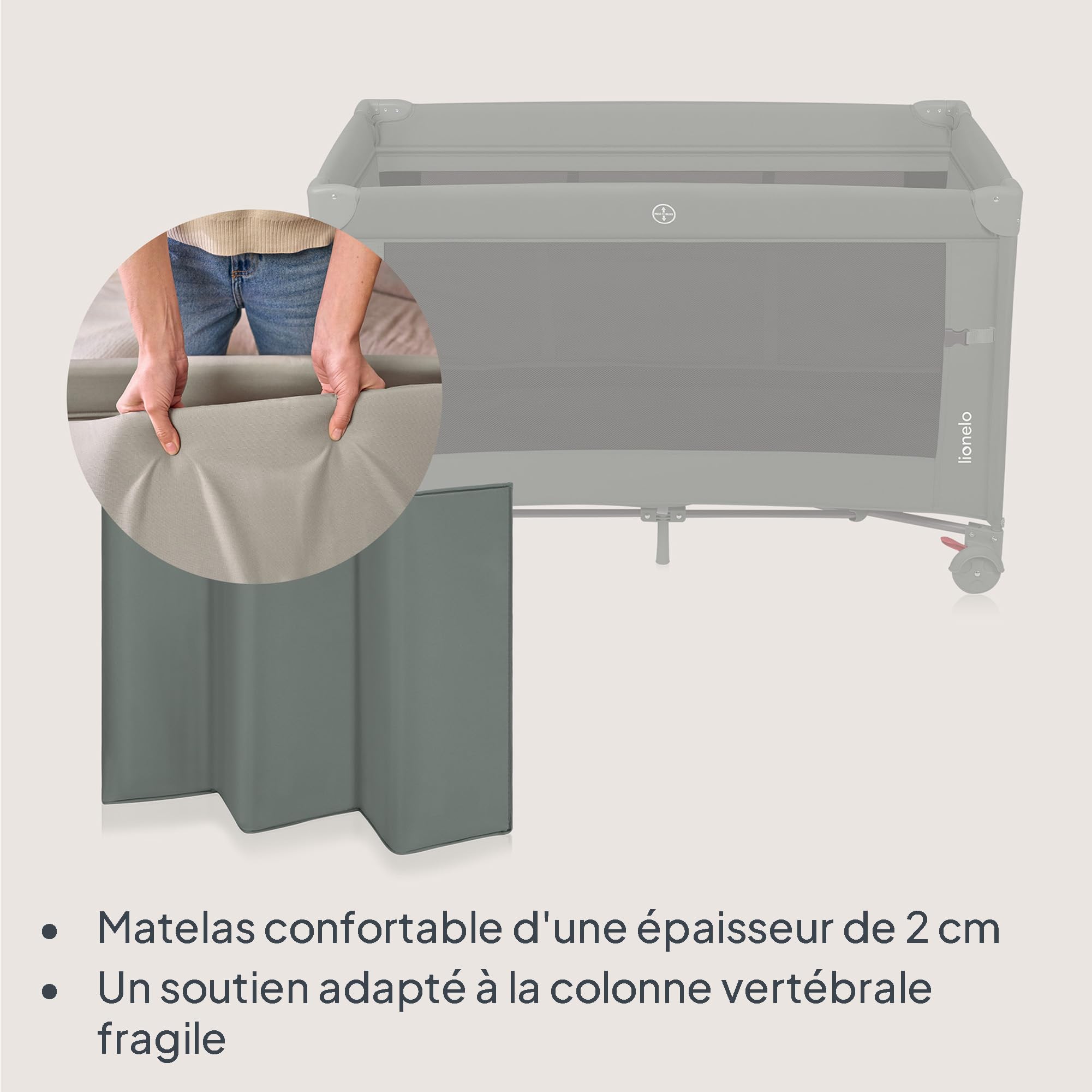 lionelo-ellen-lit-voyage-cododo-vert-3en1-2-hauteurs image 4