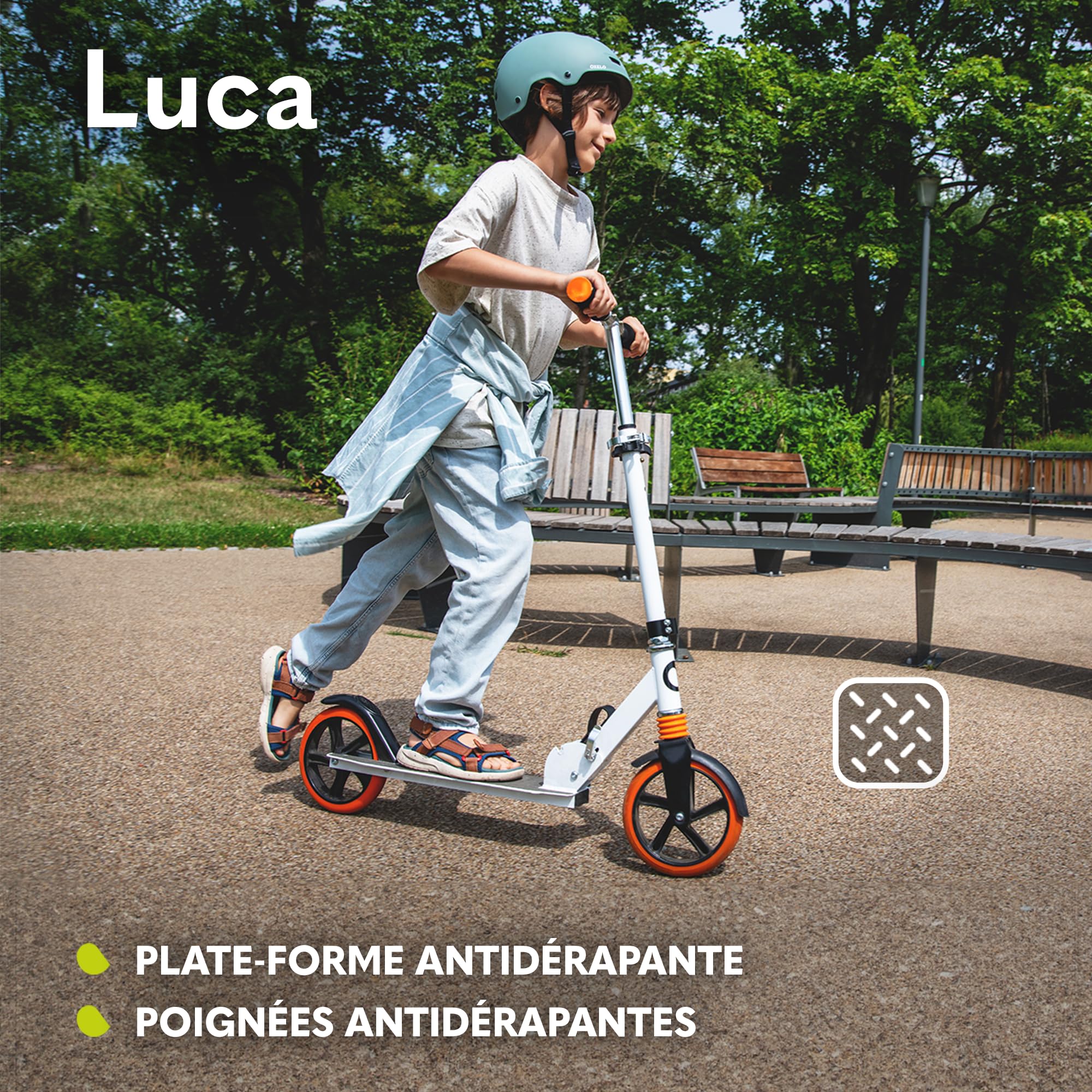 lionelo-luca-trottinette-enfant-blanc-orange-100-kg image 5
