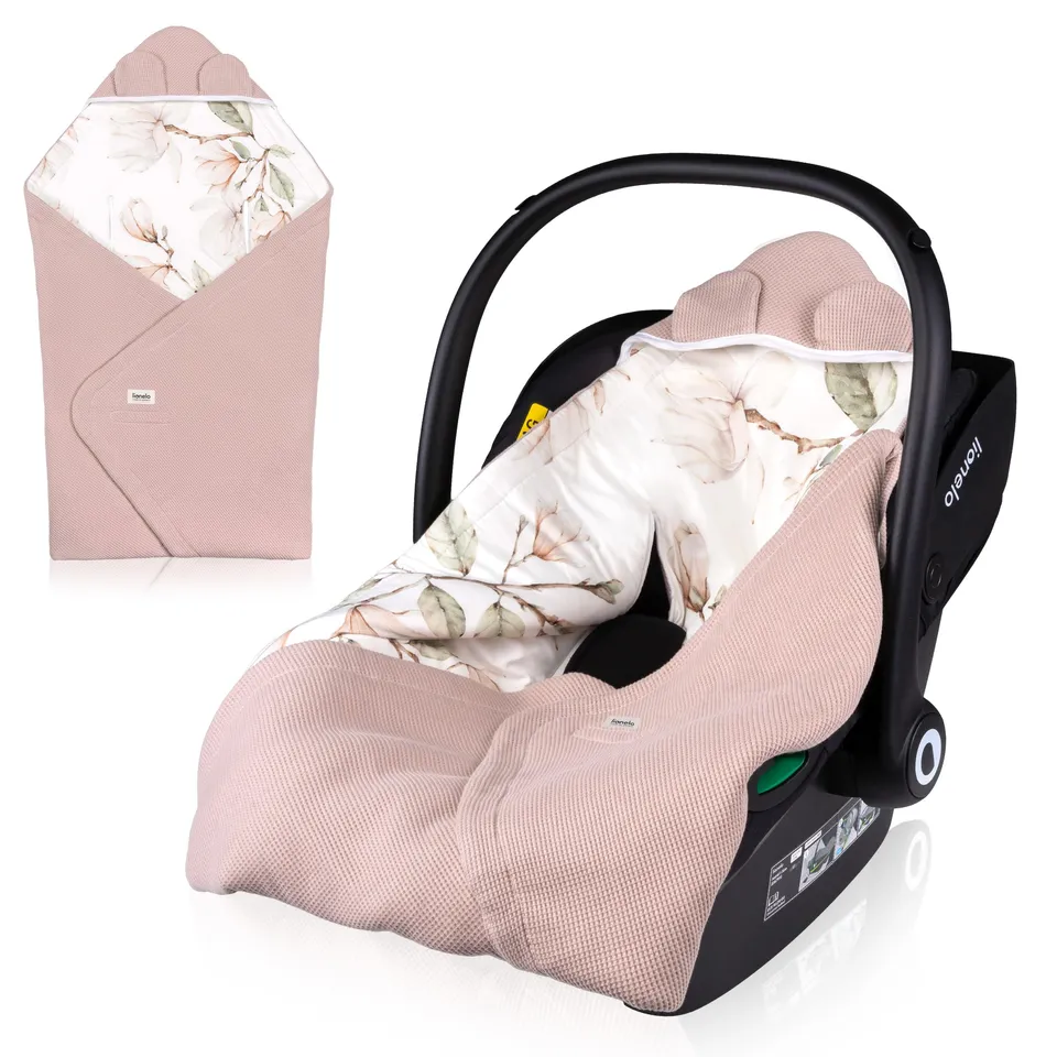 lionelo-travel-swaddle-couverture-b-b-chaude-beige-90x90-coton image 1
