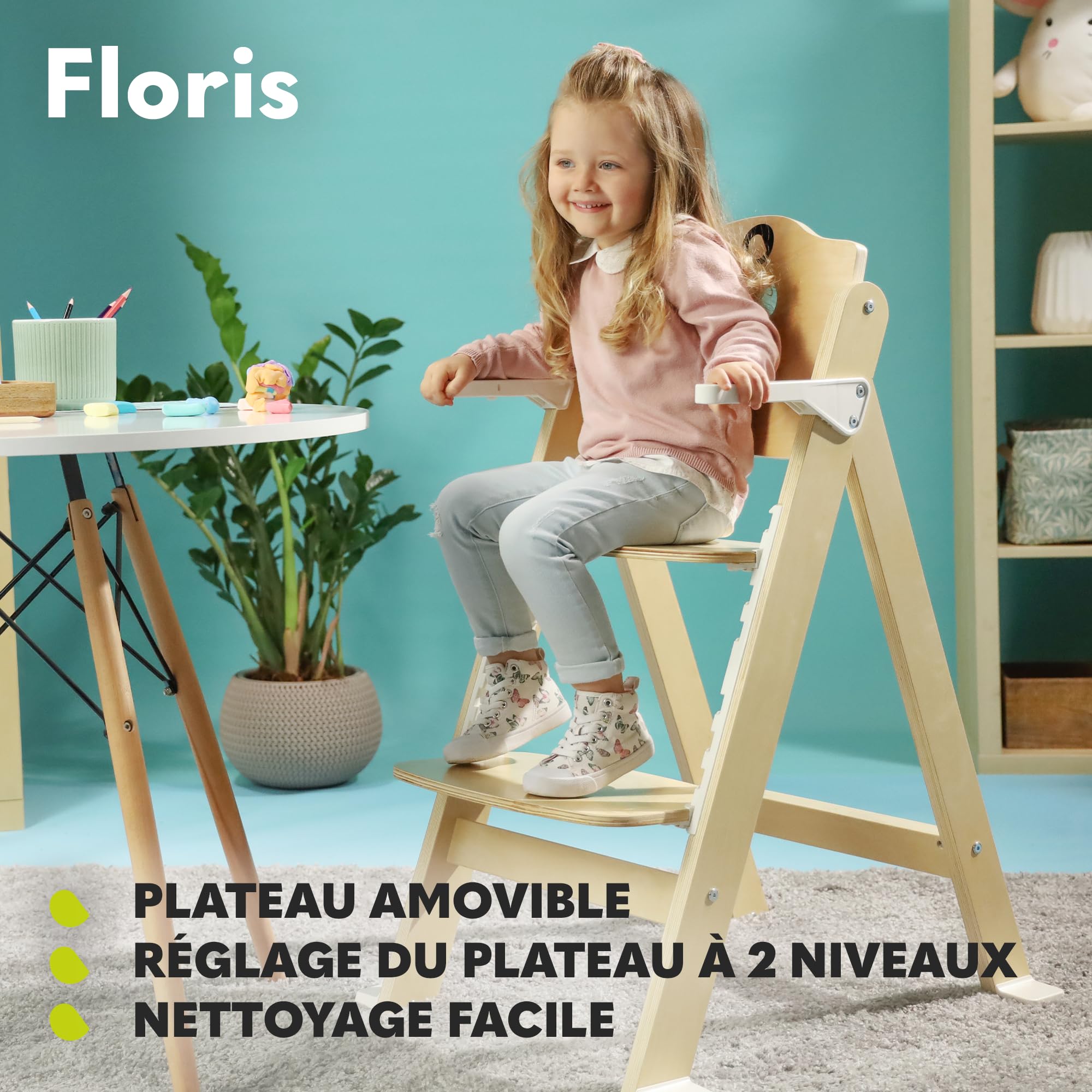 lionelo-floris-chaise-haute-b-b-volutive-blanc-6-mois-12-ans image 6