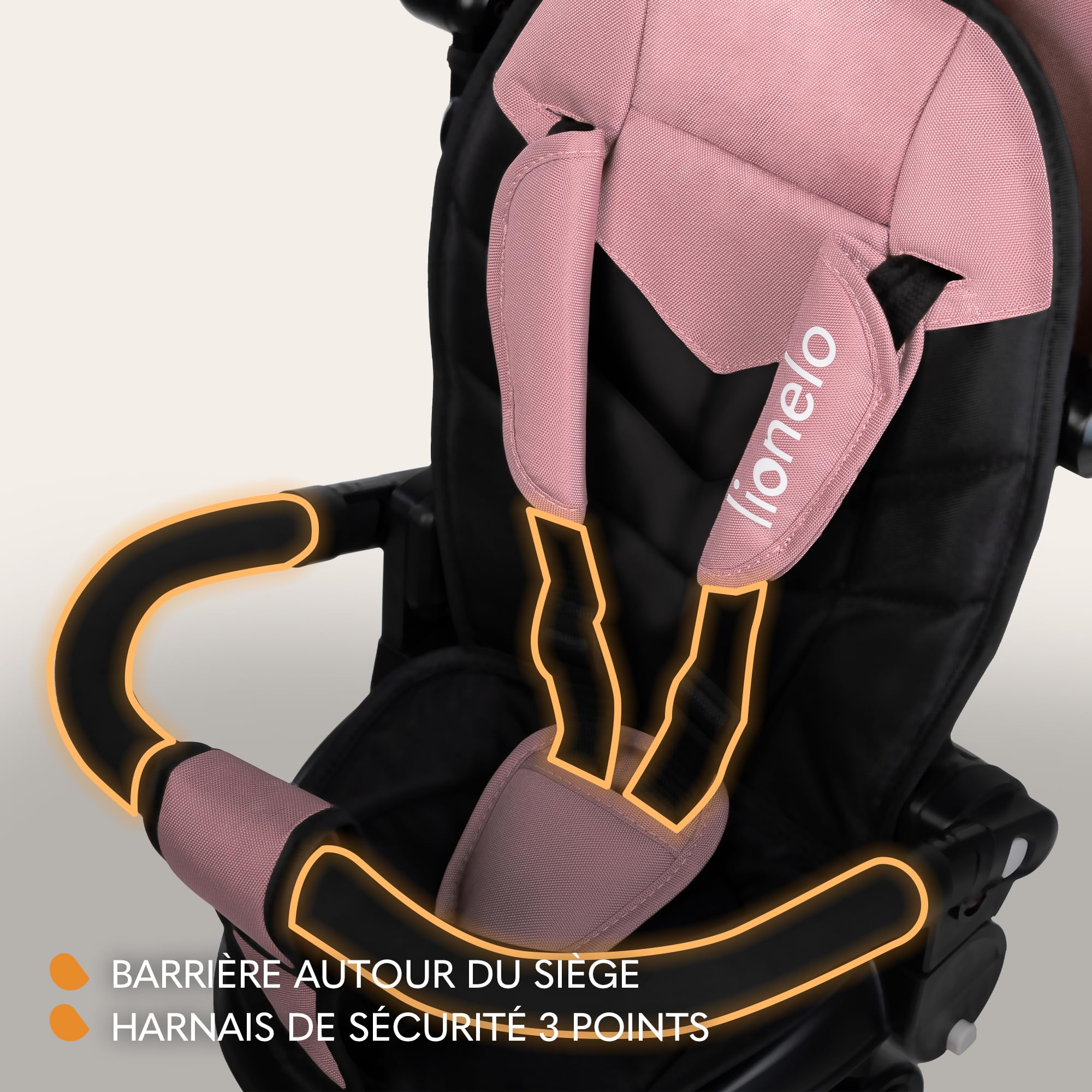 lionelo-tris-plus-tricycle-b-b-rose-volutif-9-mois-5-ans image 6