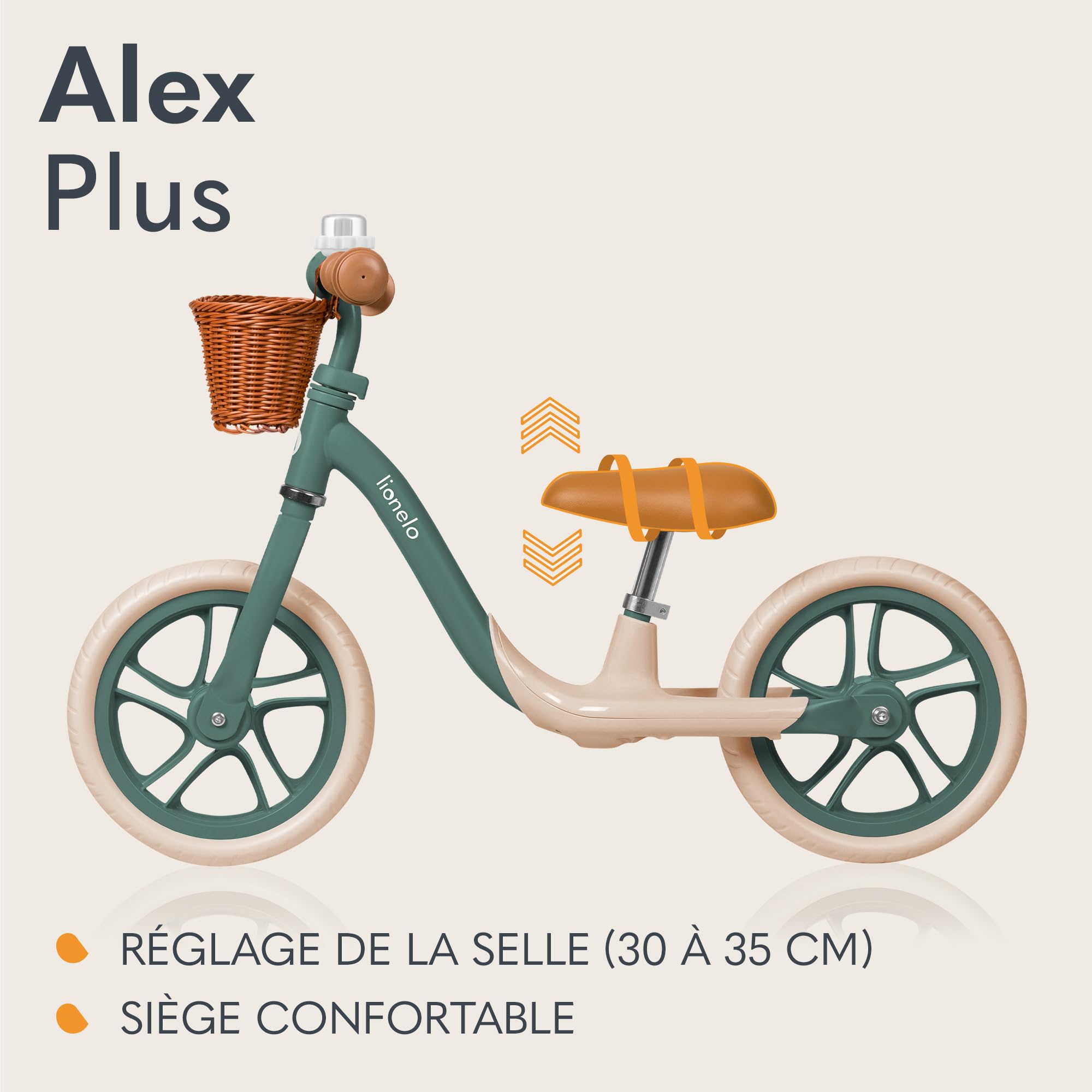 lionelo-alex-plus-draisienne-enfant-green-forest-12-pouces image 5