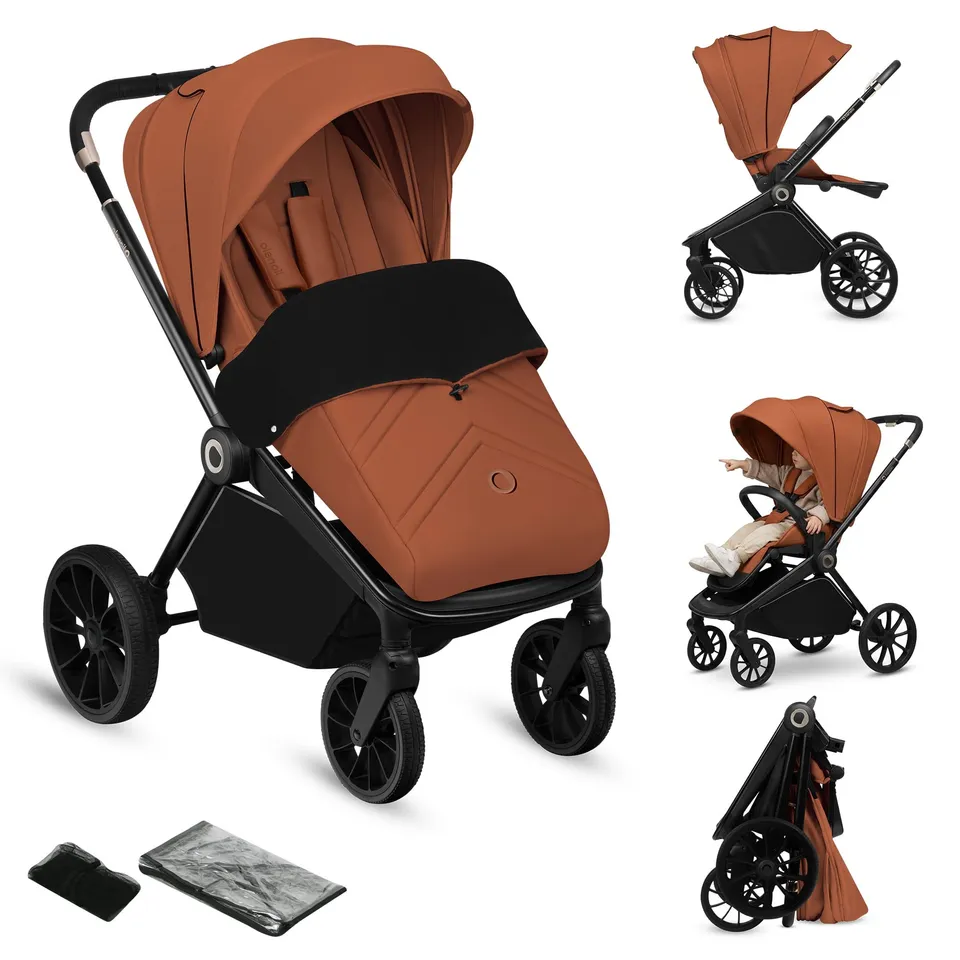 lionelo-mika-plus-poussette-marron-22-kg-upf50 image 1