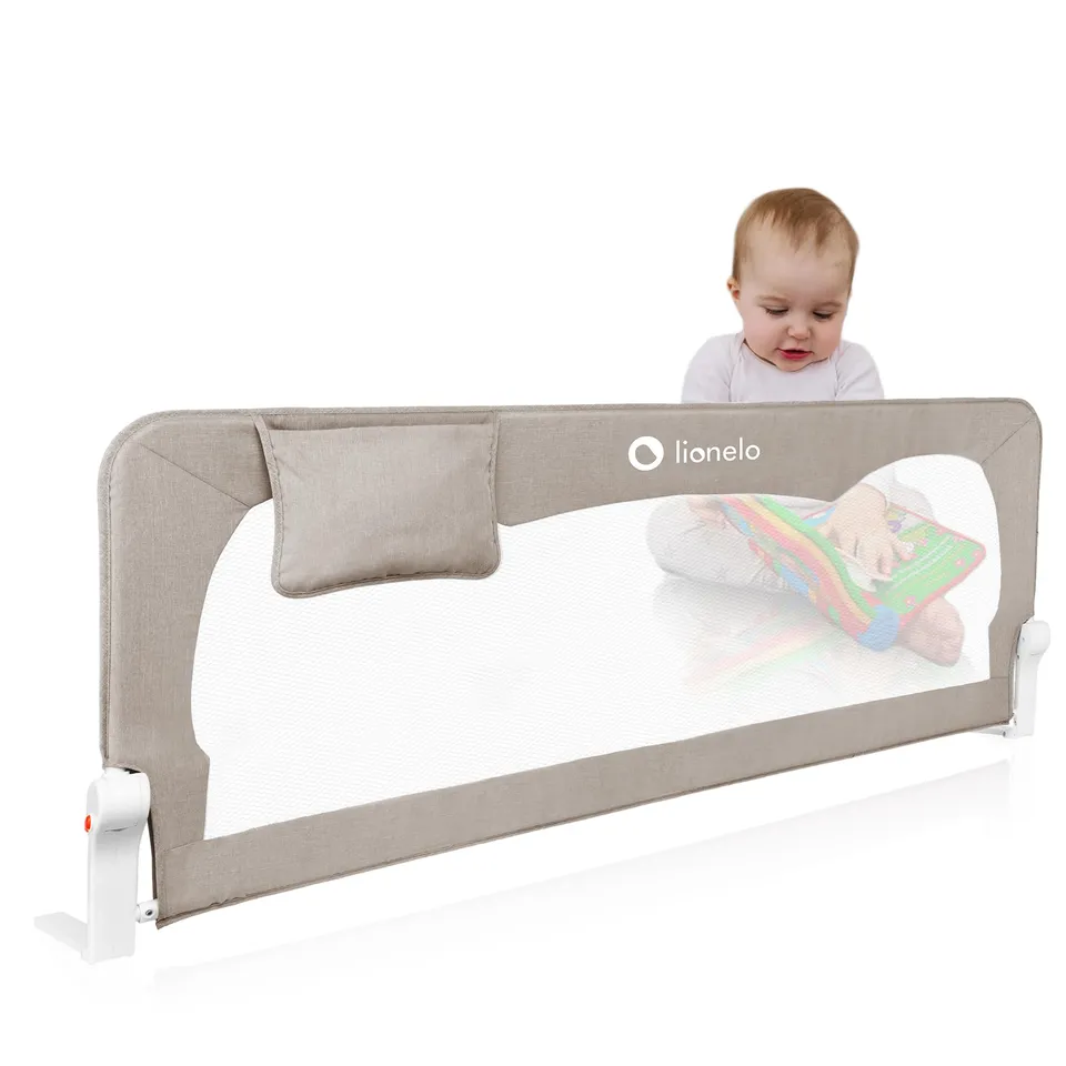 lionelo-hanna-barri-re-de-lit-150-cm-pliable-grise-anti-chute image 1
