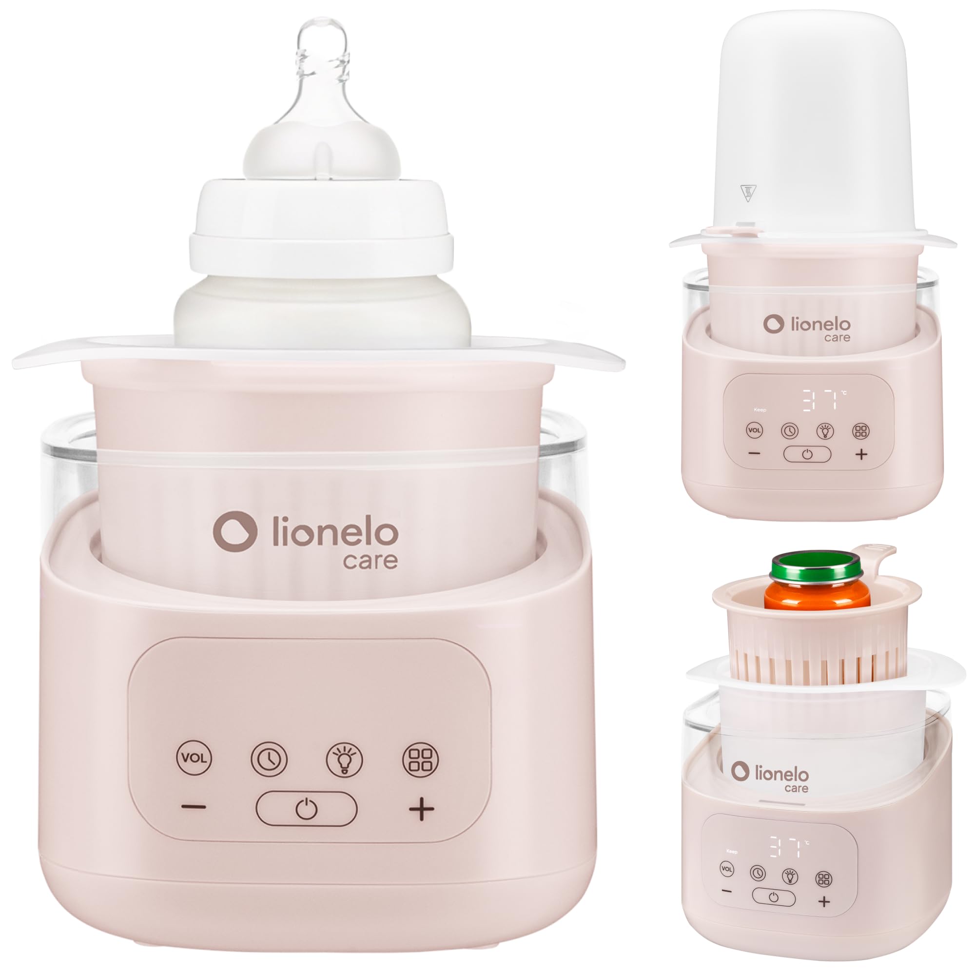 lionelo-thermup-4-0-chauffe-biberon-beige-6-en-1 image 1