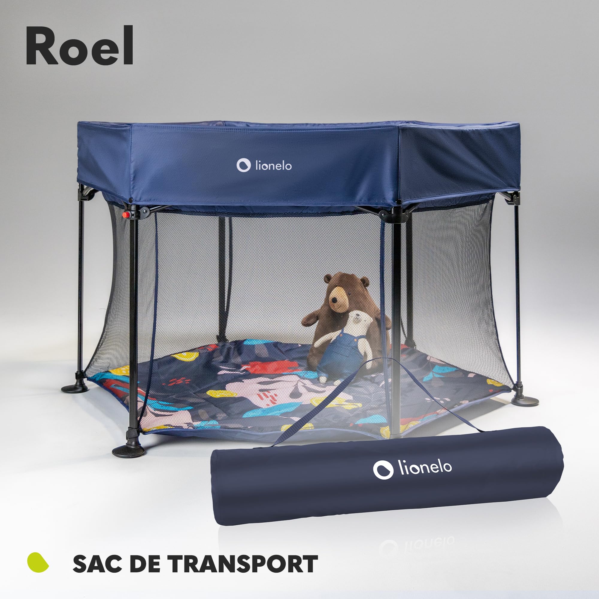 lionelo-roel-parc-b-b-pliant-blue-navy-hexagonal-lockguard image 7
