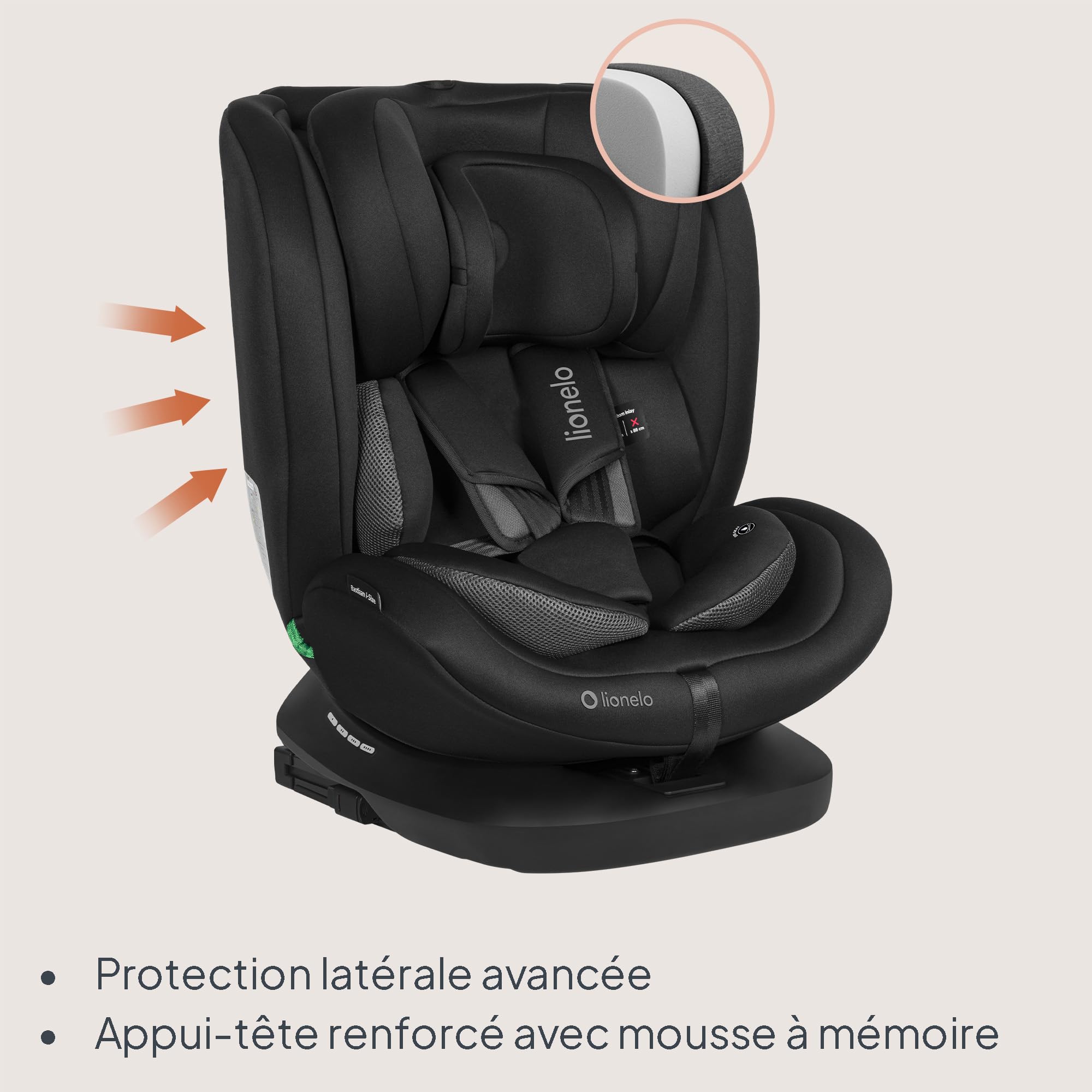 lionelo-bastiaan-i-size-si-ge-auto-pivotant-noir-0-36-kg image 6