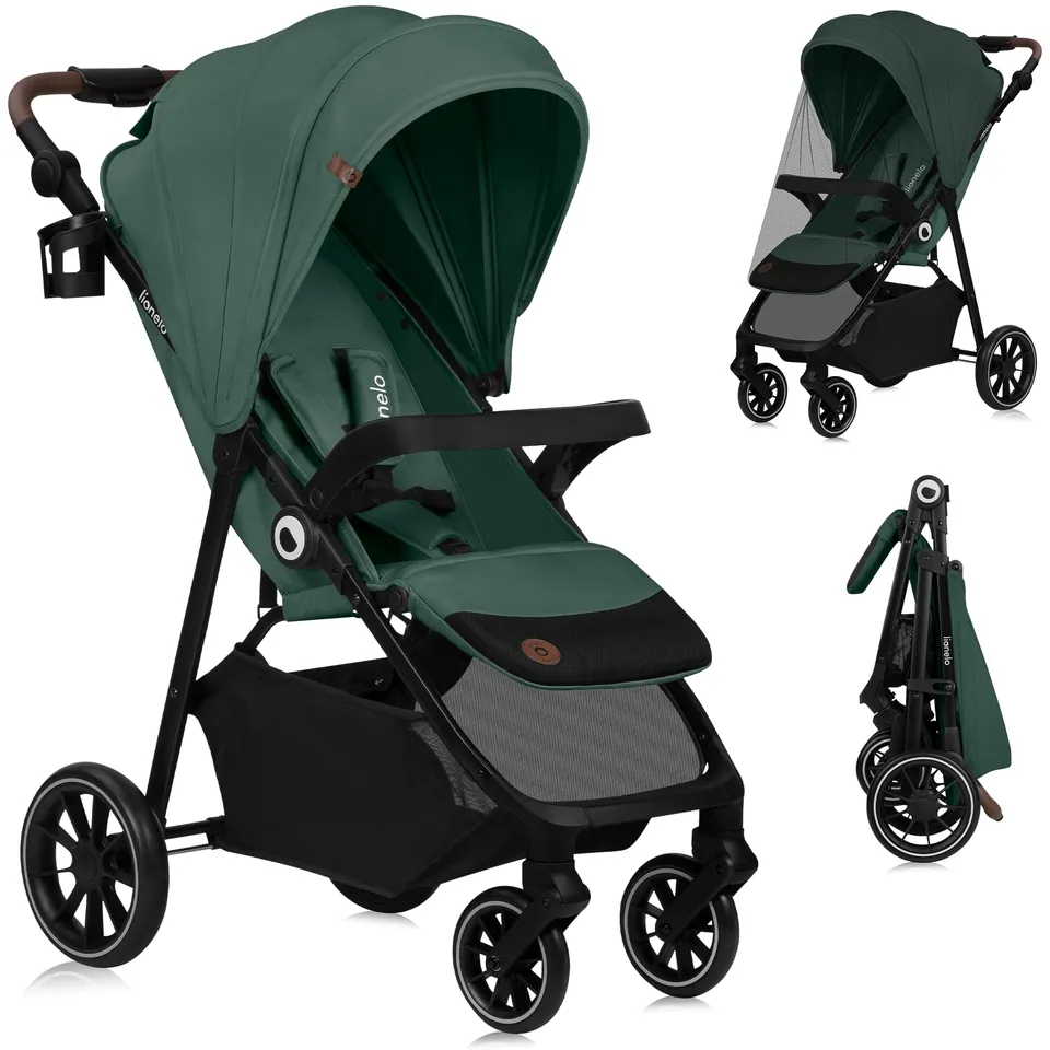 lionelo-emma-one-poussette-canne-green-pliage-une-main-upf50 image 1