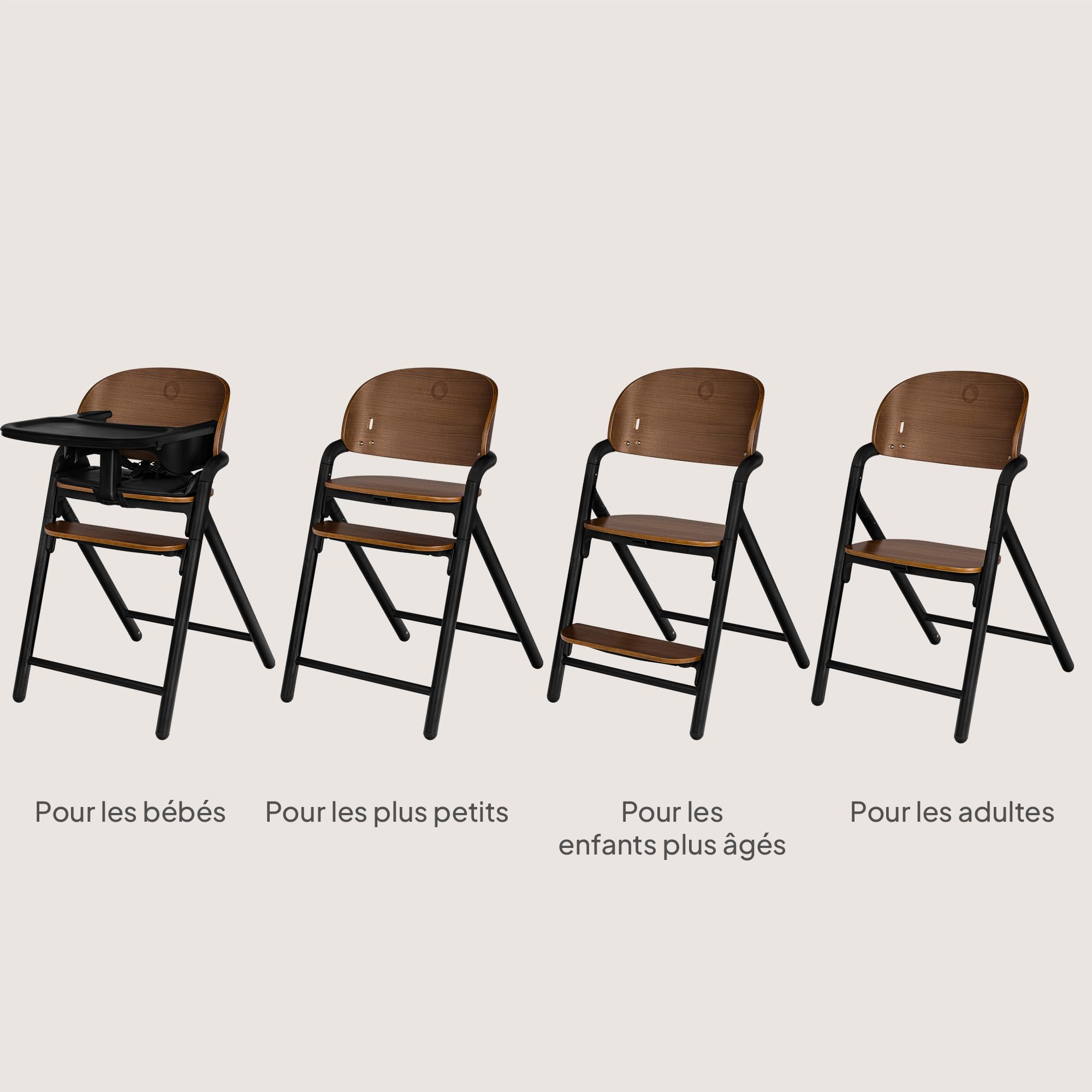 lionelo-celia-chaise-haute-volutive-bois-noir-3-en-1-110-kg image 3