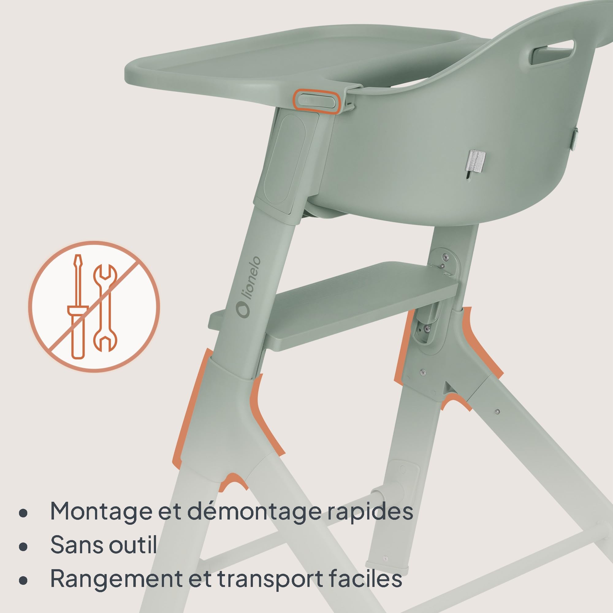 lionelo-beny-chaise-haute-b-b-vert-6-36-mois-15-kg image 4