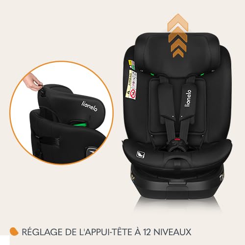 lionelo-brave-i-size-si-ge-auto-pivotant-360-noir image 7